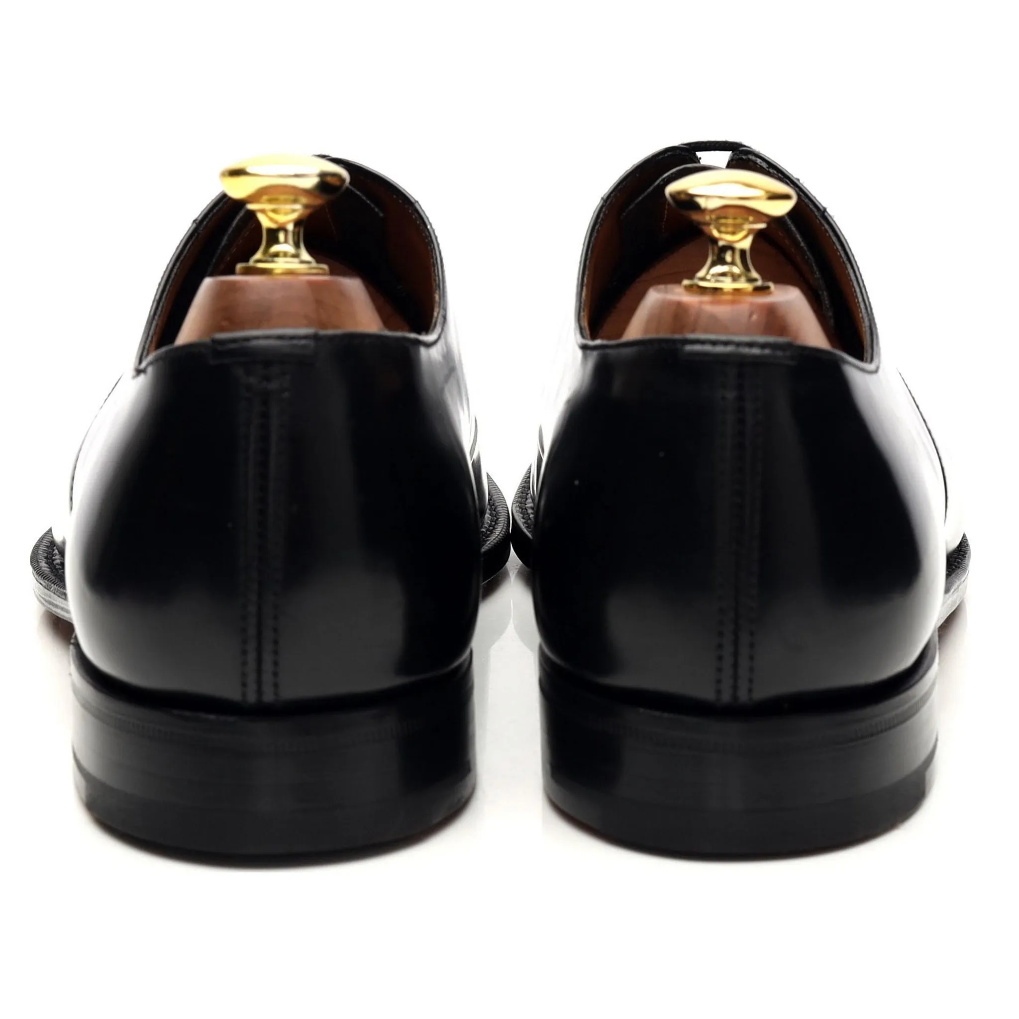 'Consul' Black Leather Oxford UK 8 F