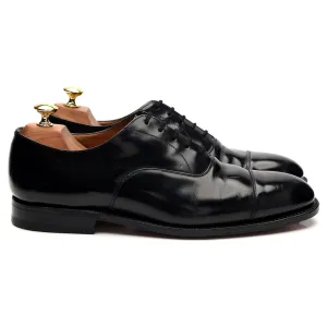 'Consul' Black Leather Oxford UK 8 F