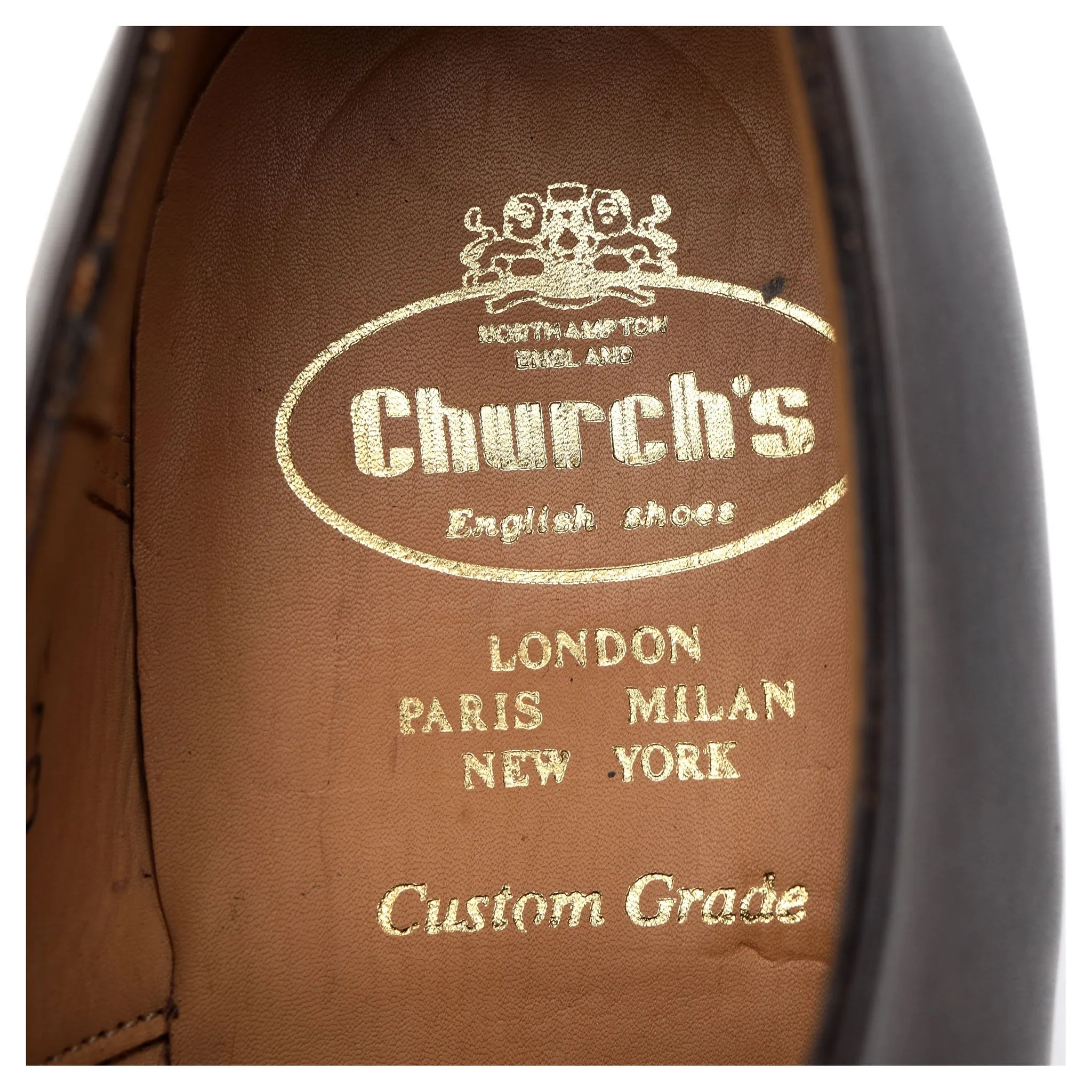 'Consul' Dark Brown Leather Oxford UK 7 G