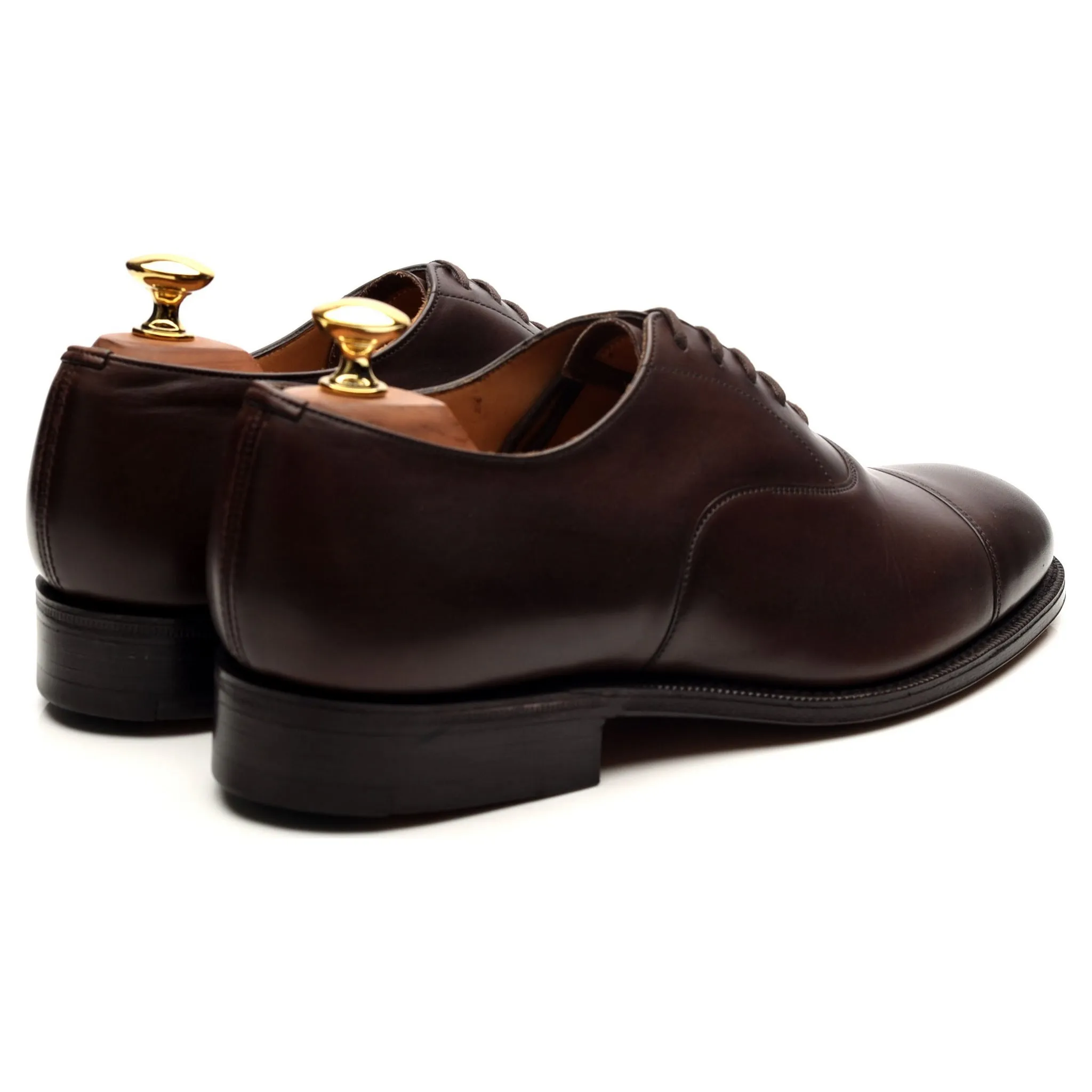 'Consul' Dark Brown Leather Oxford UK 7 G