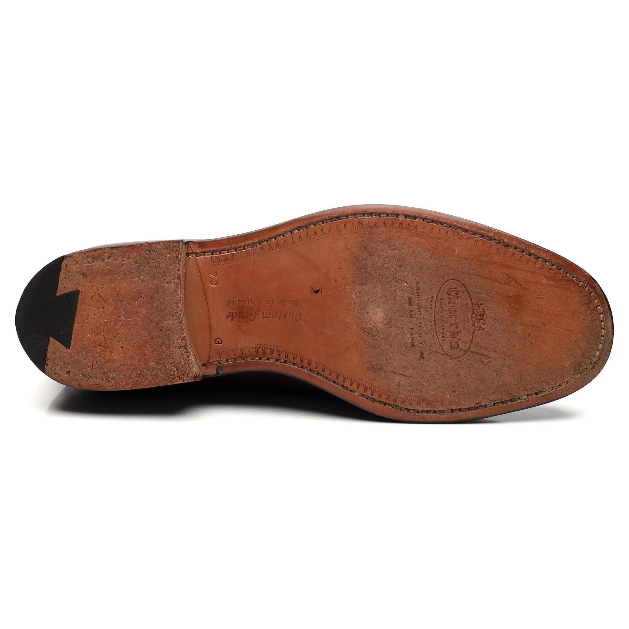 'Consul' Dark Brown Leather Oxford UK 7 G