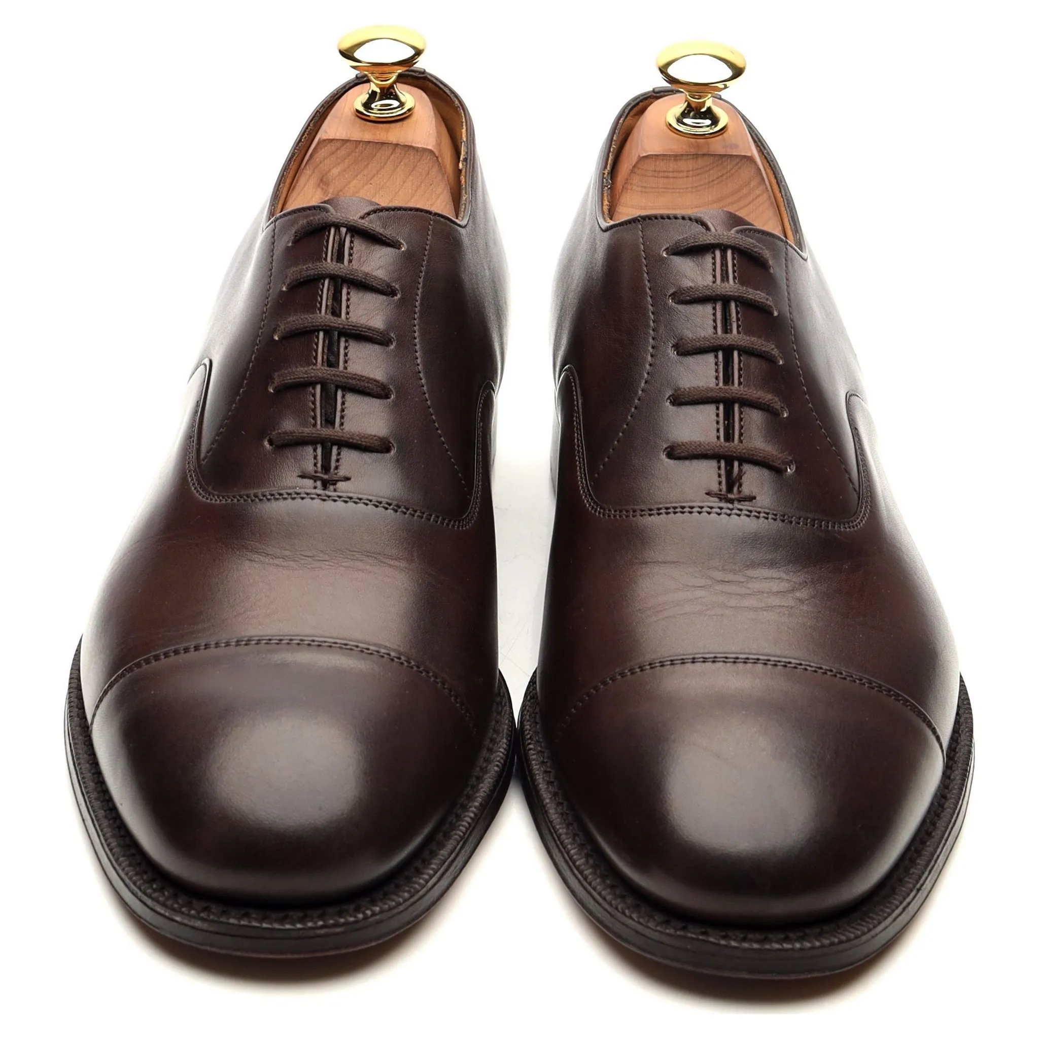 'Consul' Dark Brown Leather Oxford UK 7 G