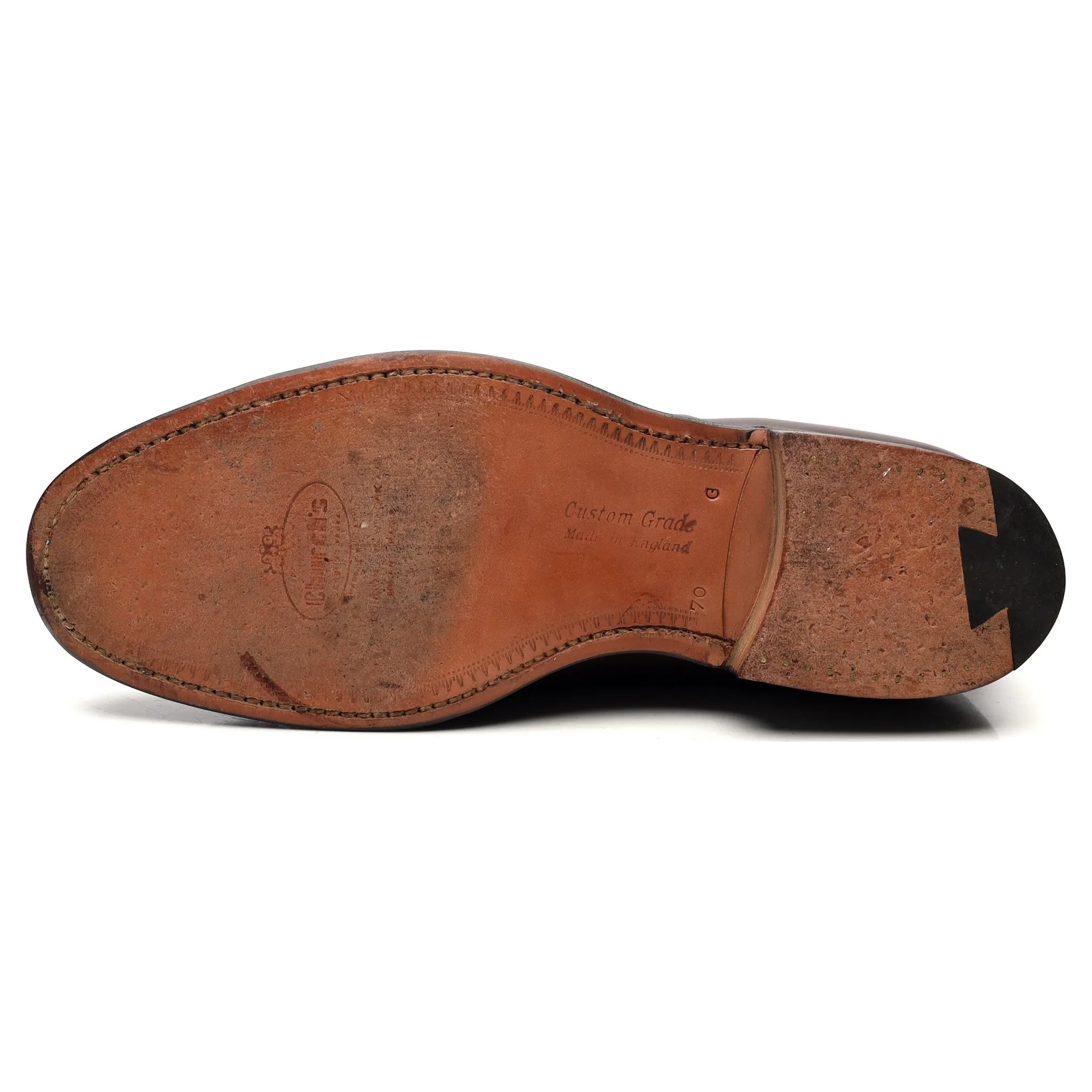 'Consul' Dark Brown Leather Oxford UK 7 G