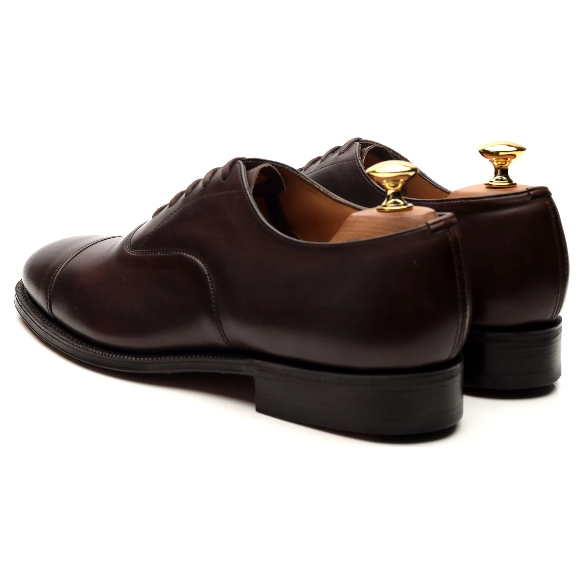 'Consul' Dark Brown Leather Oxford UK 7 G