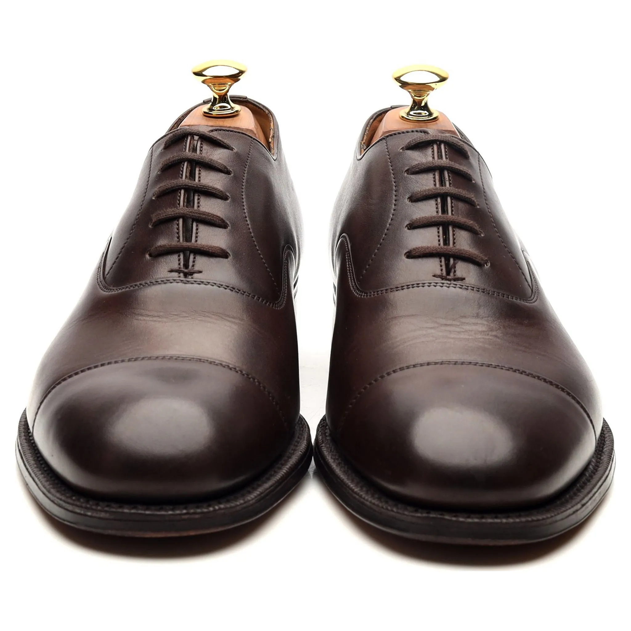 'Consul' Dark Brown Leather Oxford UK 7 G