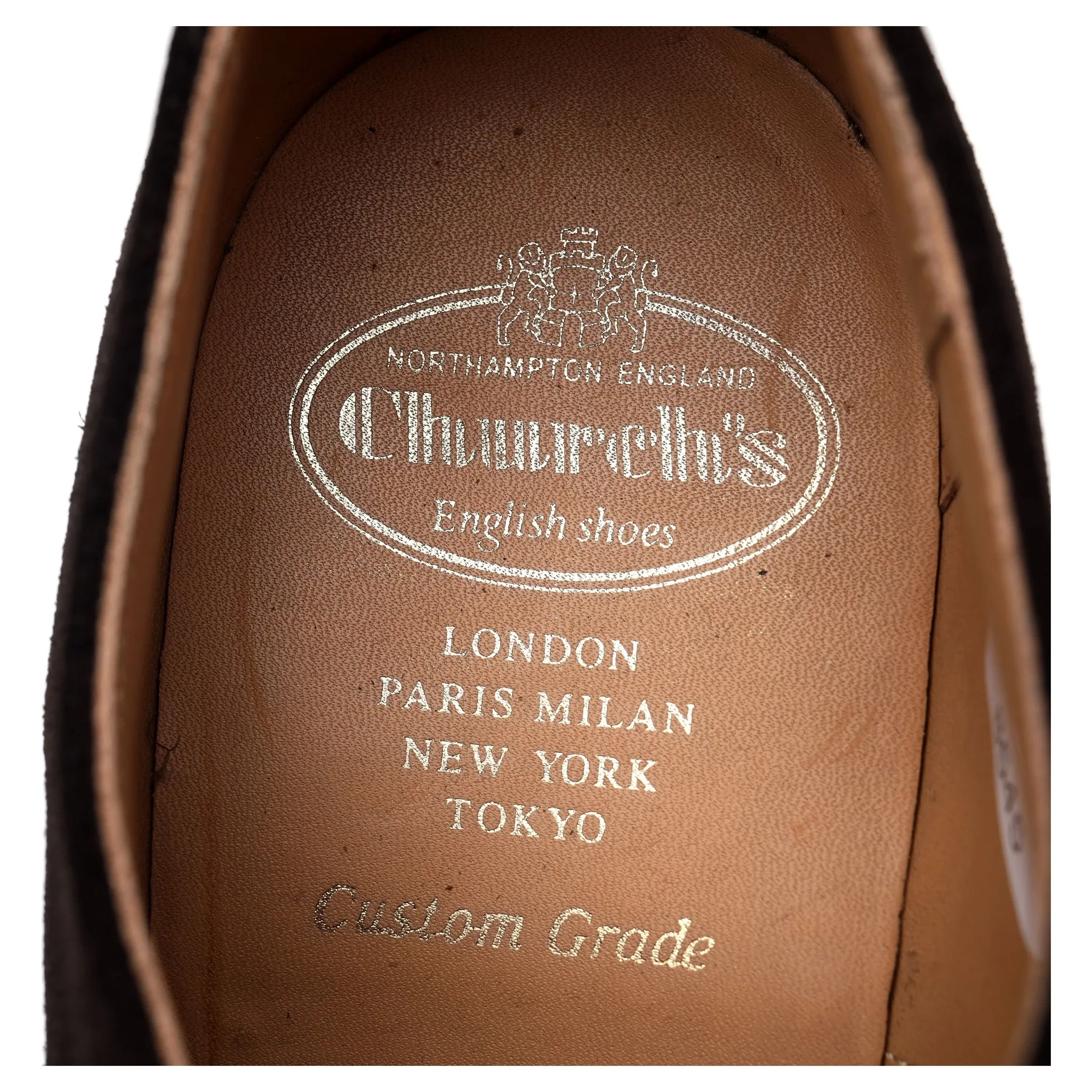'Consul' Dark Brown Suede Oxford UK 7 F