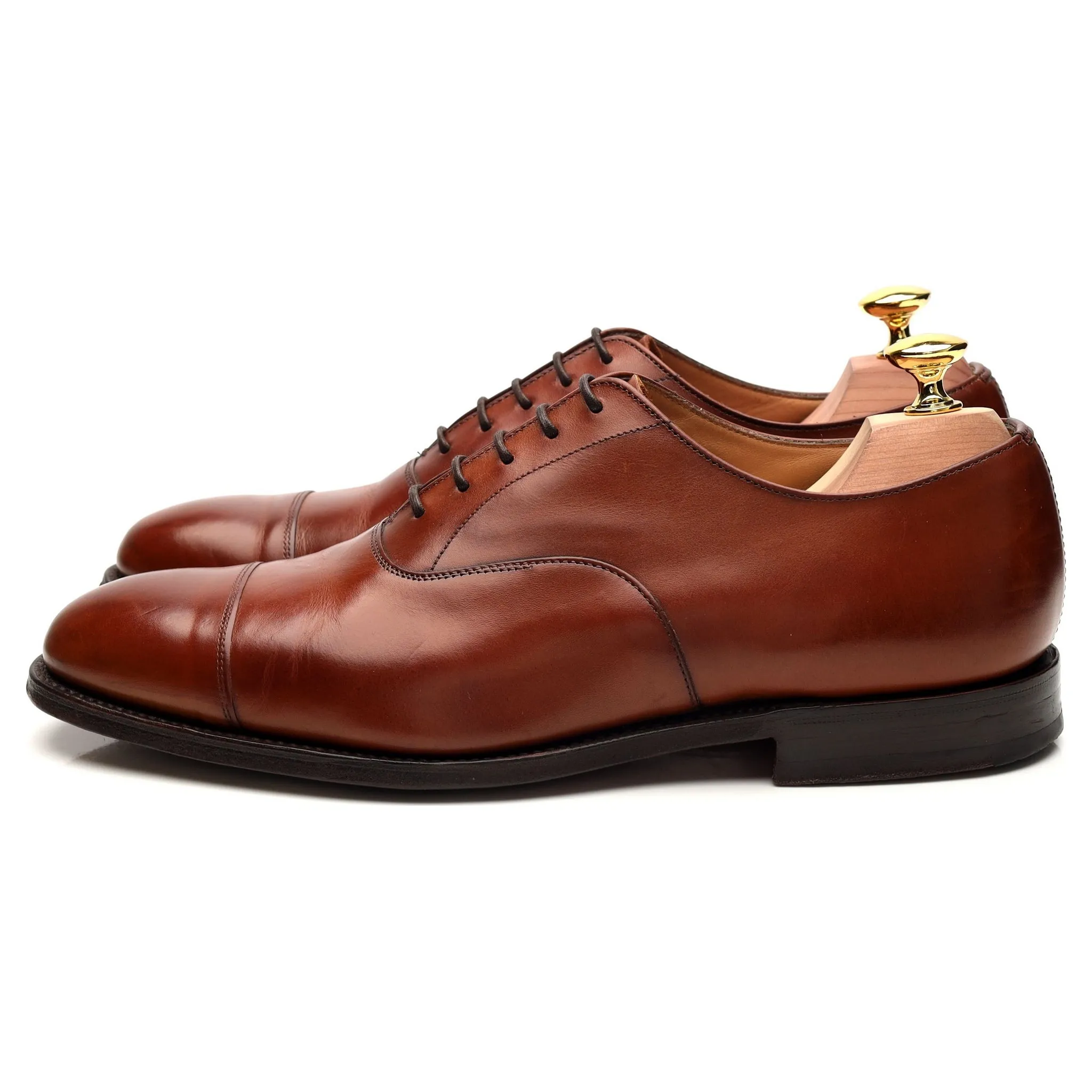 'Consul' Tan Brown Leather Oxford UK 7 F