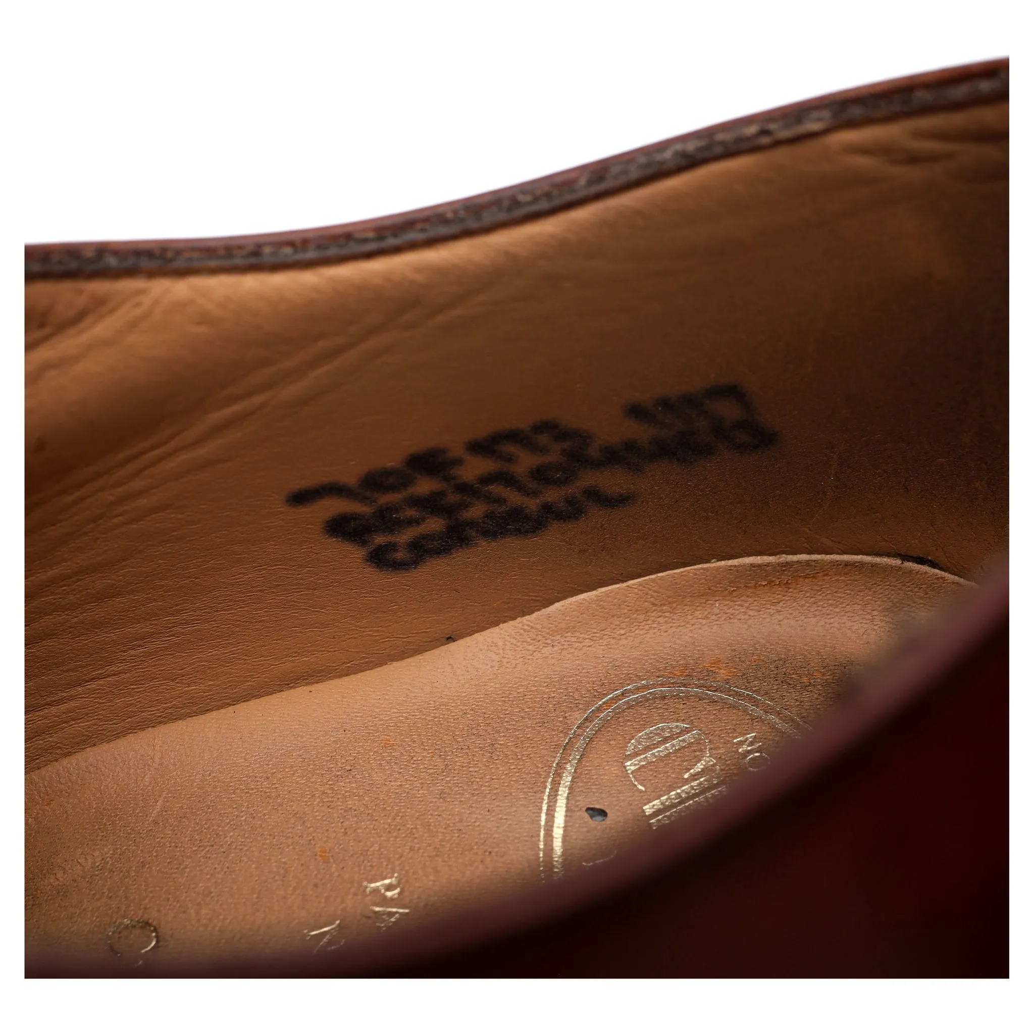 'Consul' Tan Brown Leather Oxford UK 7 F
