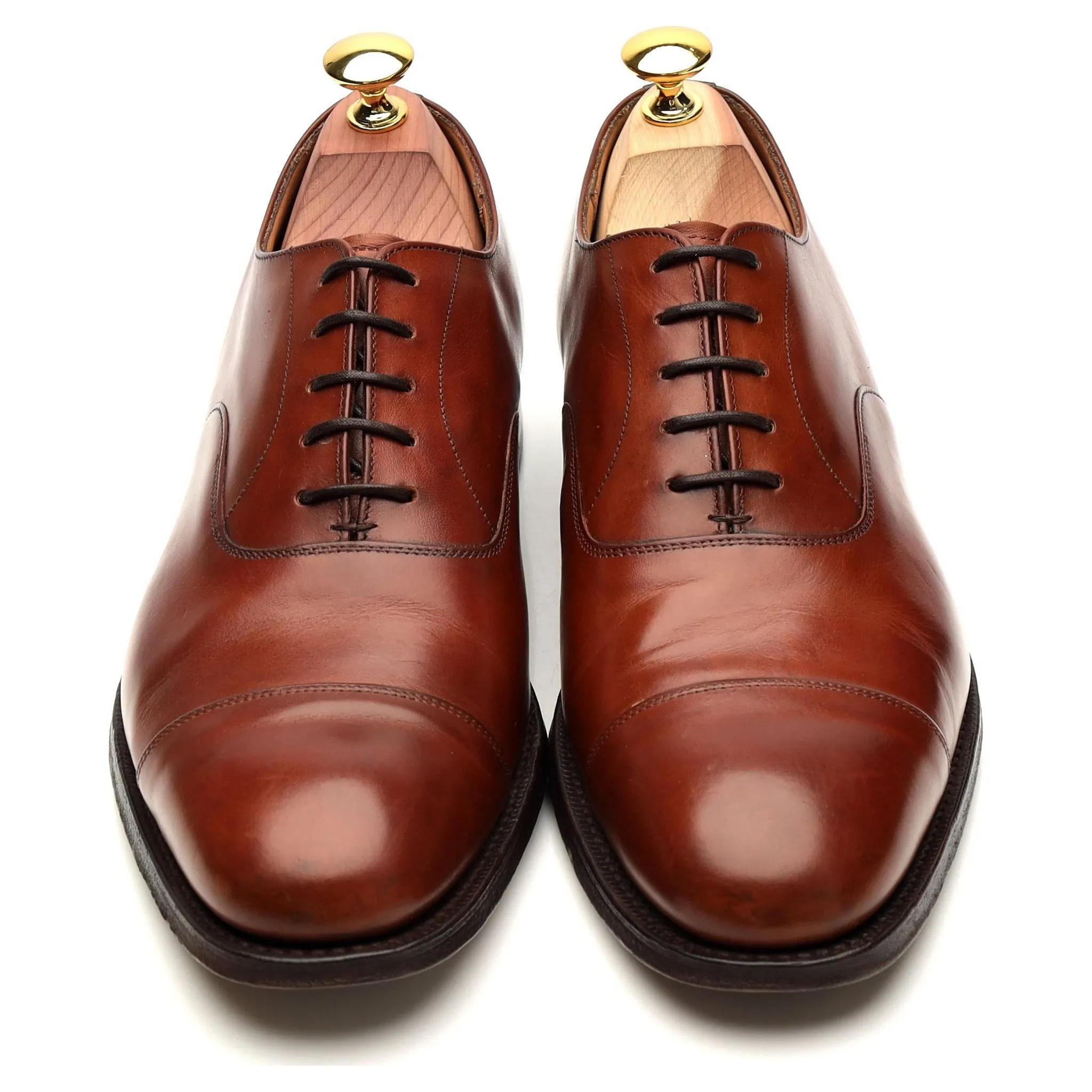 'Consul' Tan Brown Leather Oxford UK 7 F