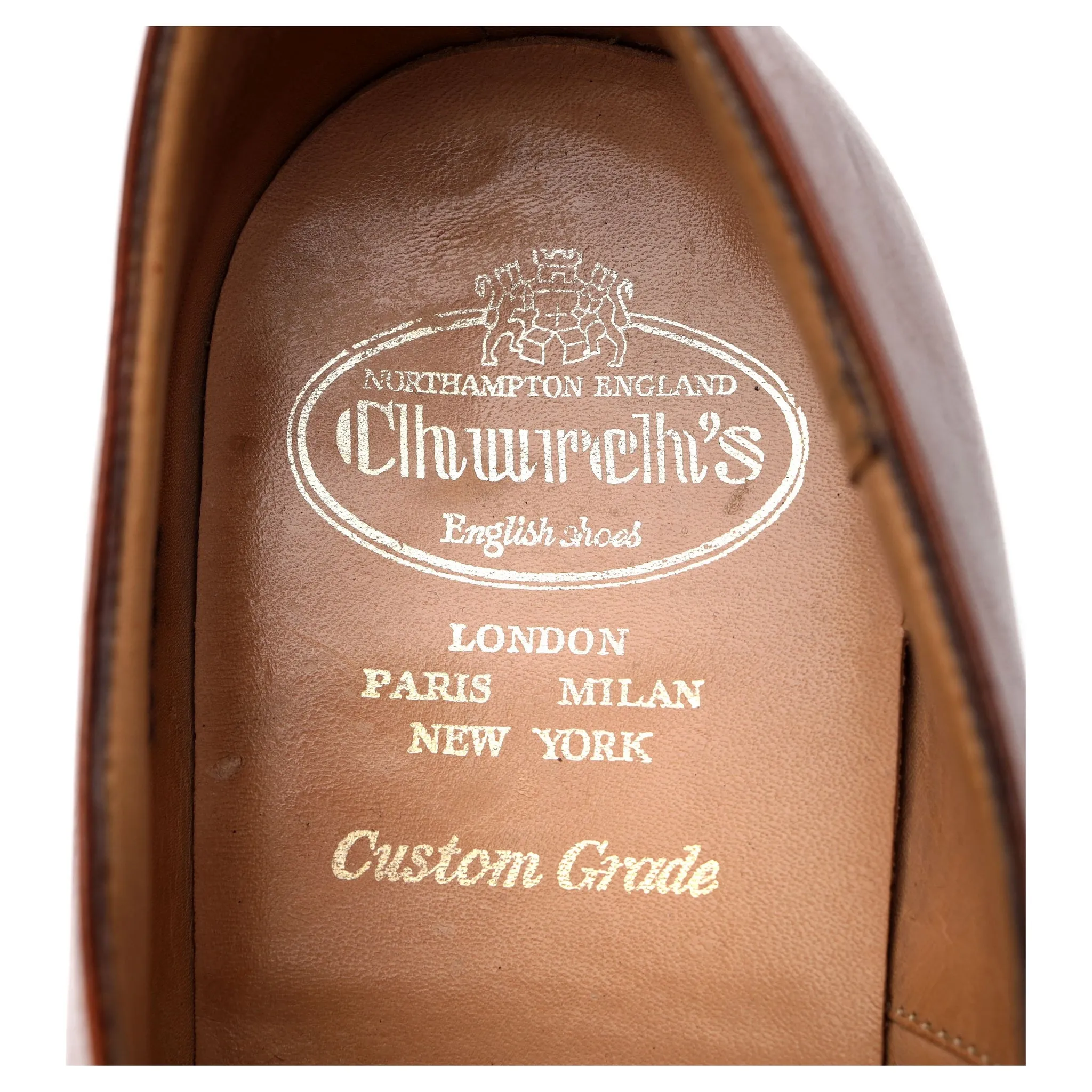 'Consul' Tan Brown Leather Oxford UK 8.5 F