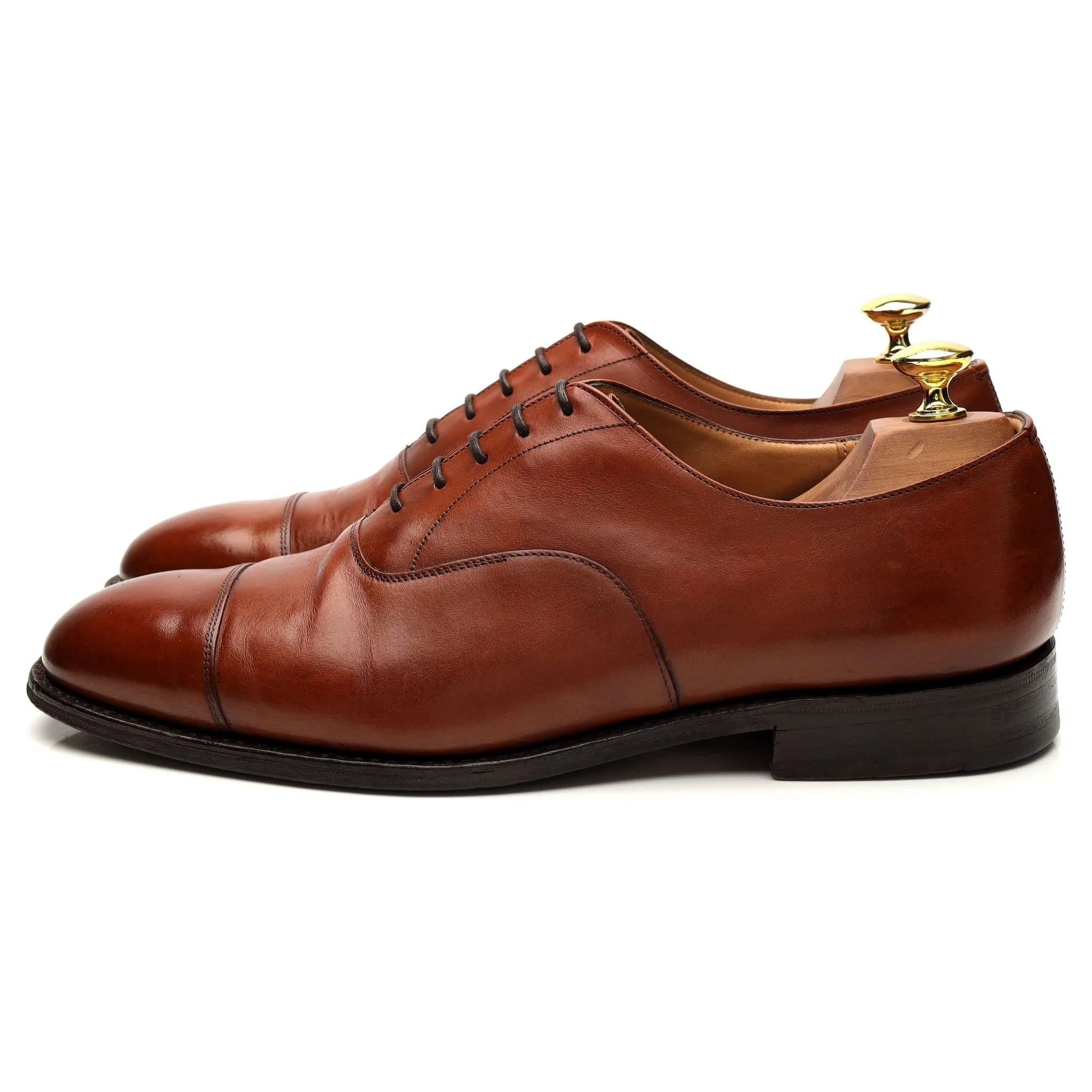 'Consul' Tan Brown Leather Oxford UK 8.5 F