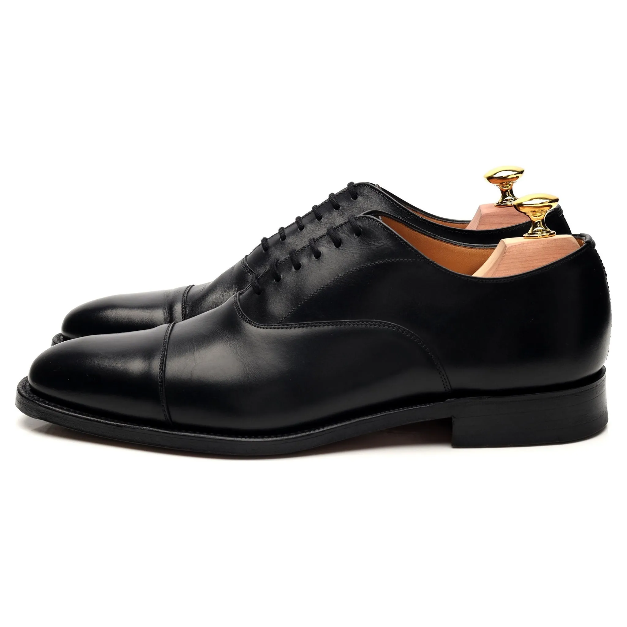 'Coppice' Black Leather Oxford UK 7 F