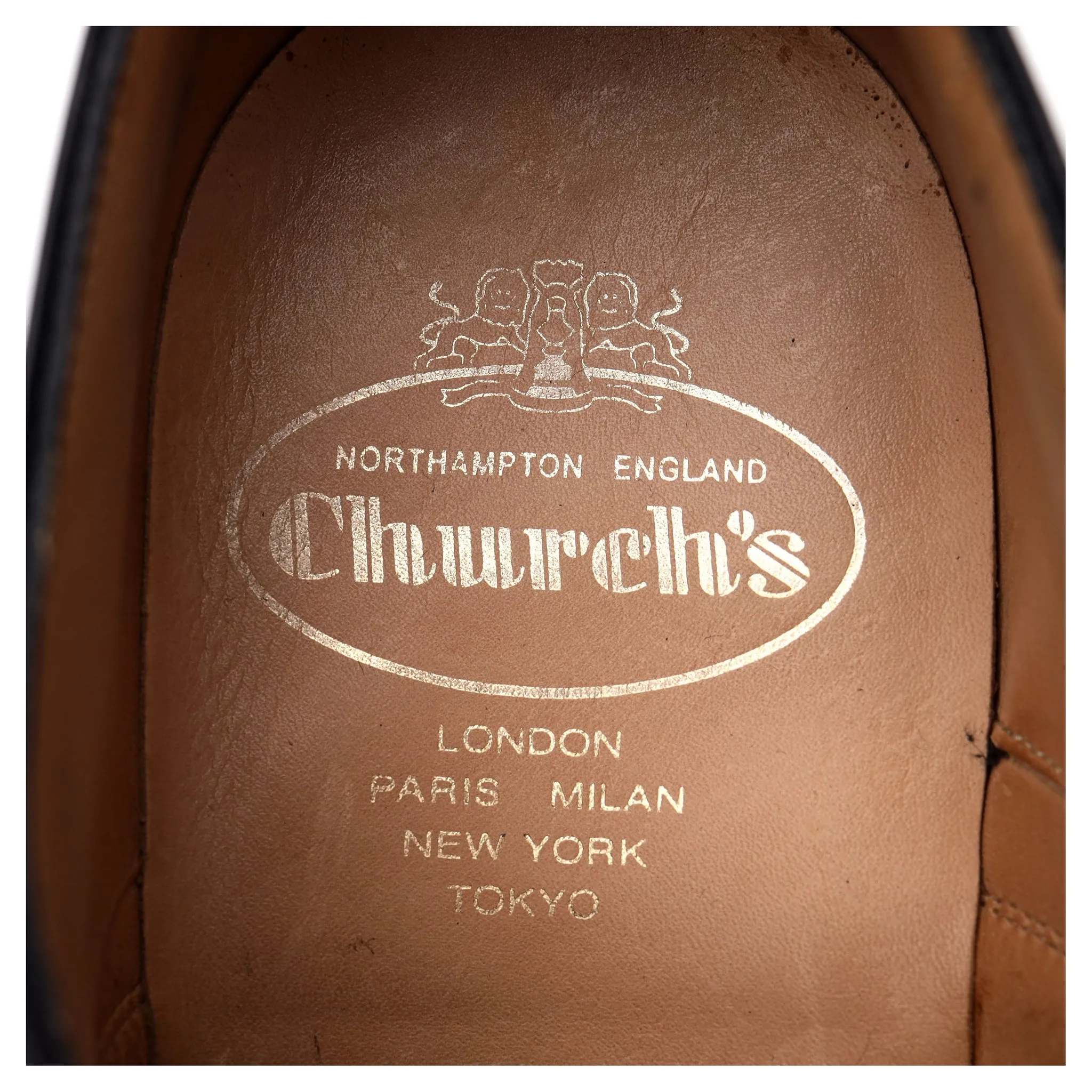 'Coppice' Black Leather Oxford UK 7 F
