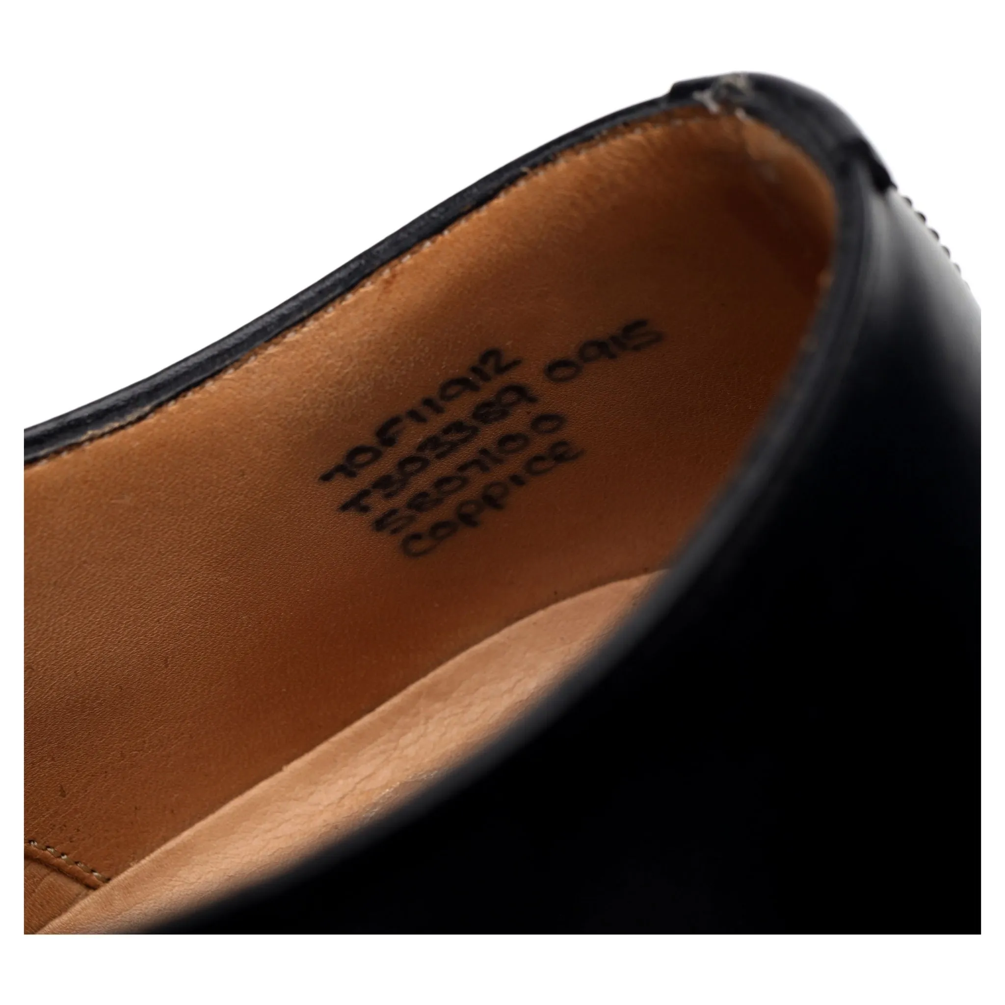 'Coppice' Black Leather Oxford UK 7 F