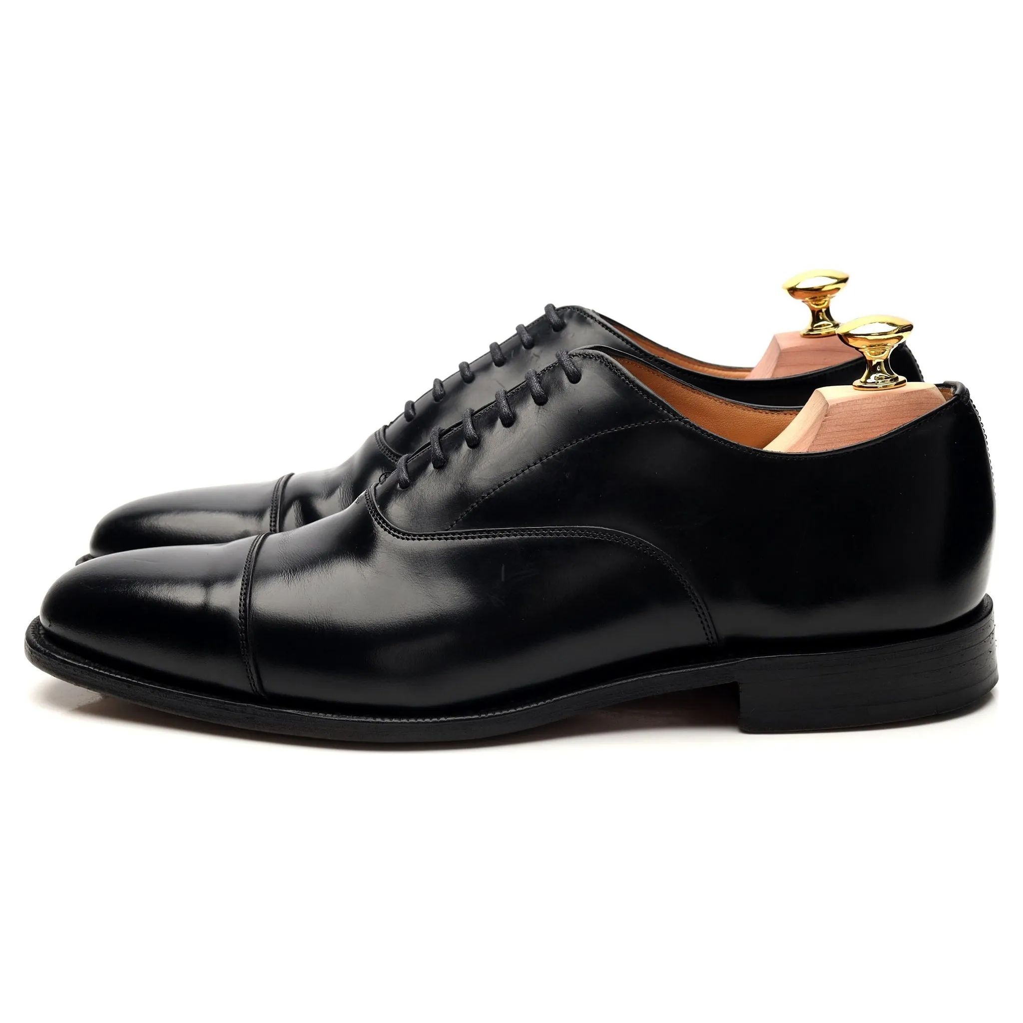 'Coppice' Black Leather Oxford UK 7 F