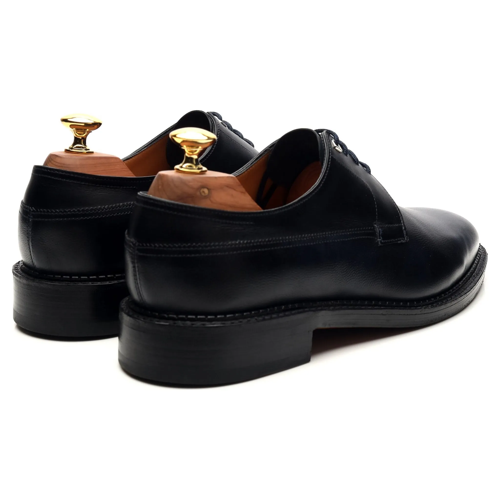 'Croft' Navy Blue Leather Derby UK 6 EE