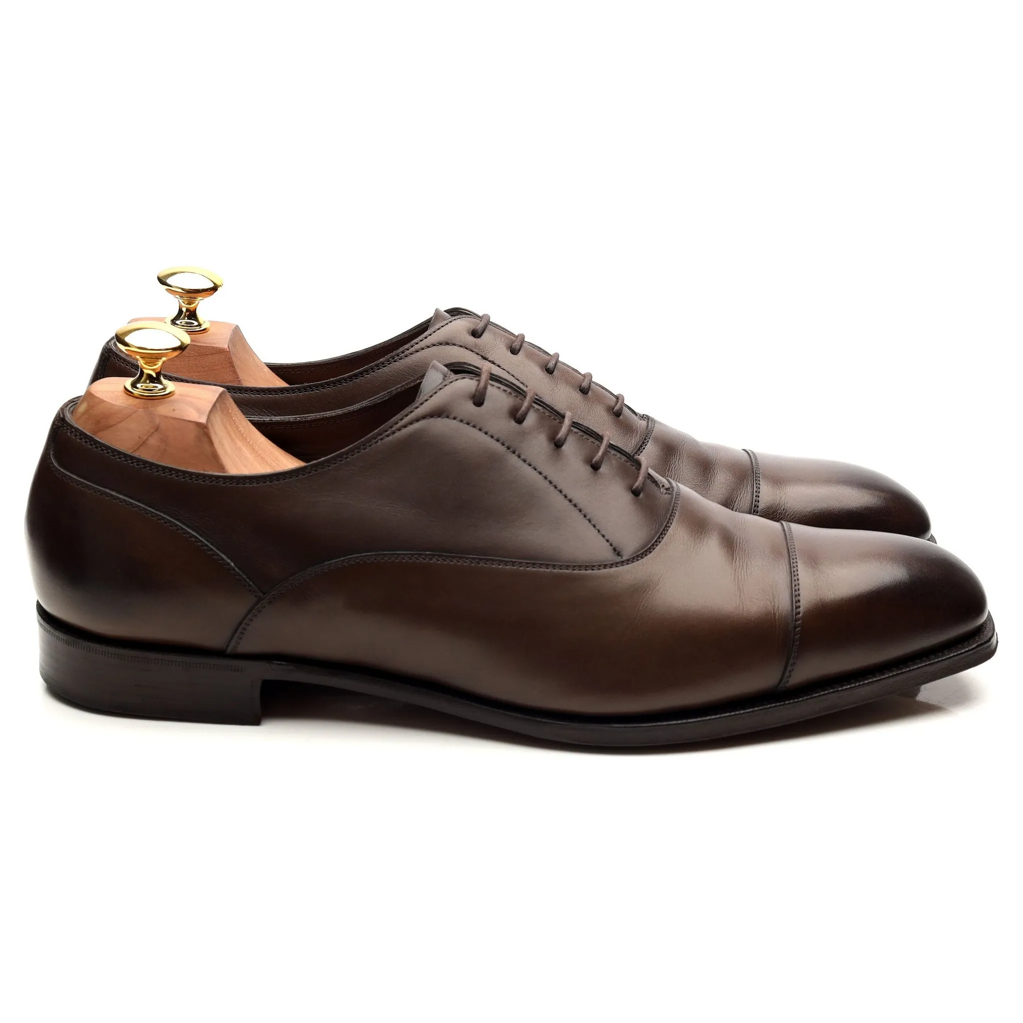 Dark Brown Leather Oxford UK 10 E