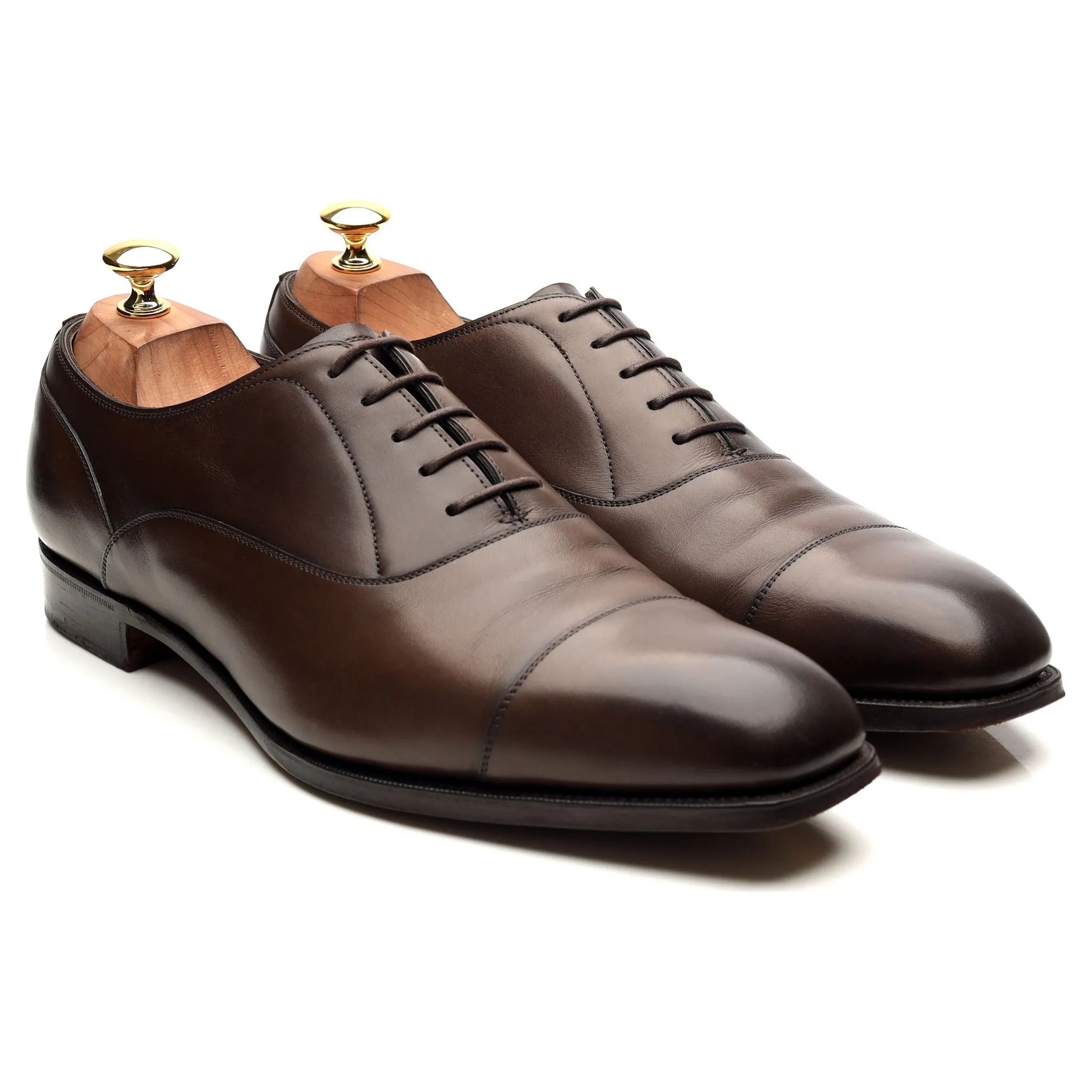 Dark Brown Leather Oxford UK 10 E