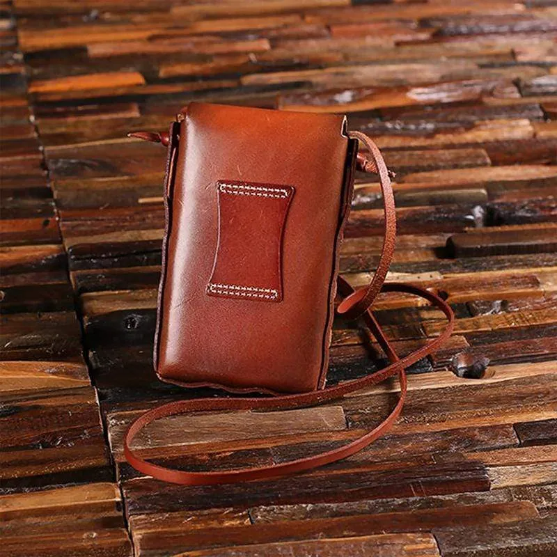 Daughter To Dad - 8oz Metal Flask with Engraved Leather Carrying Pouch