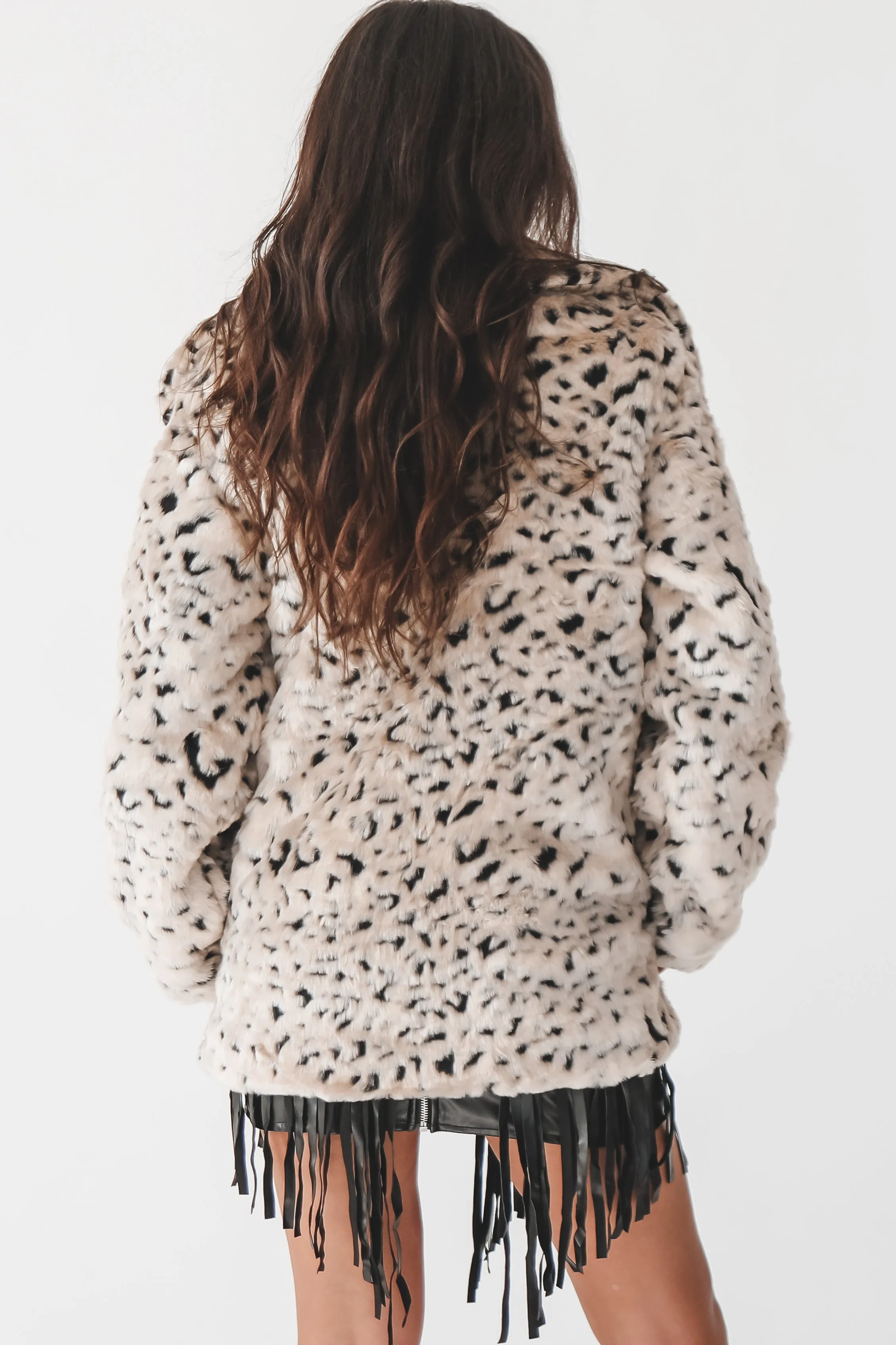 DEAL The Ski Trip Is Calling Leopard Fur Coat