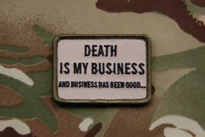 DEATH IS MY BUSINESS MORALE PATCH