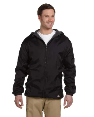 Dickies Fleece-Lined Hooded Nylon Jacket