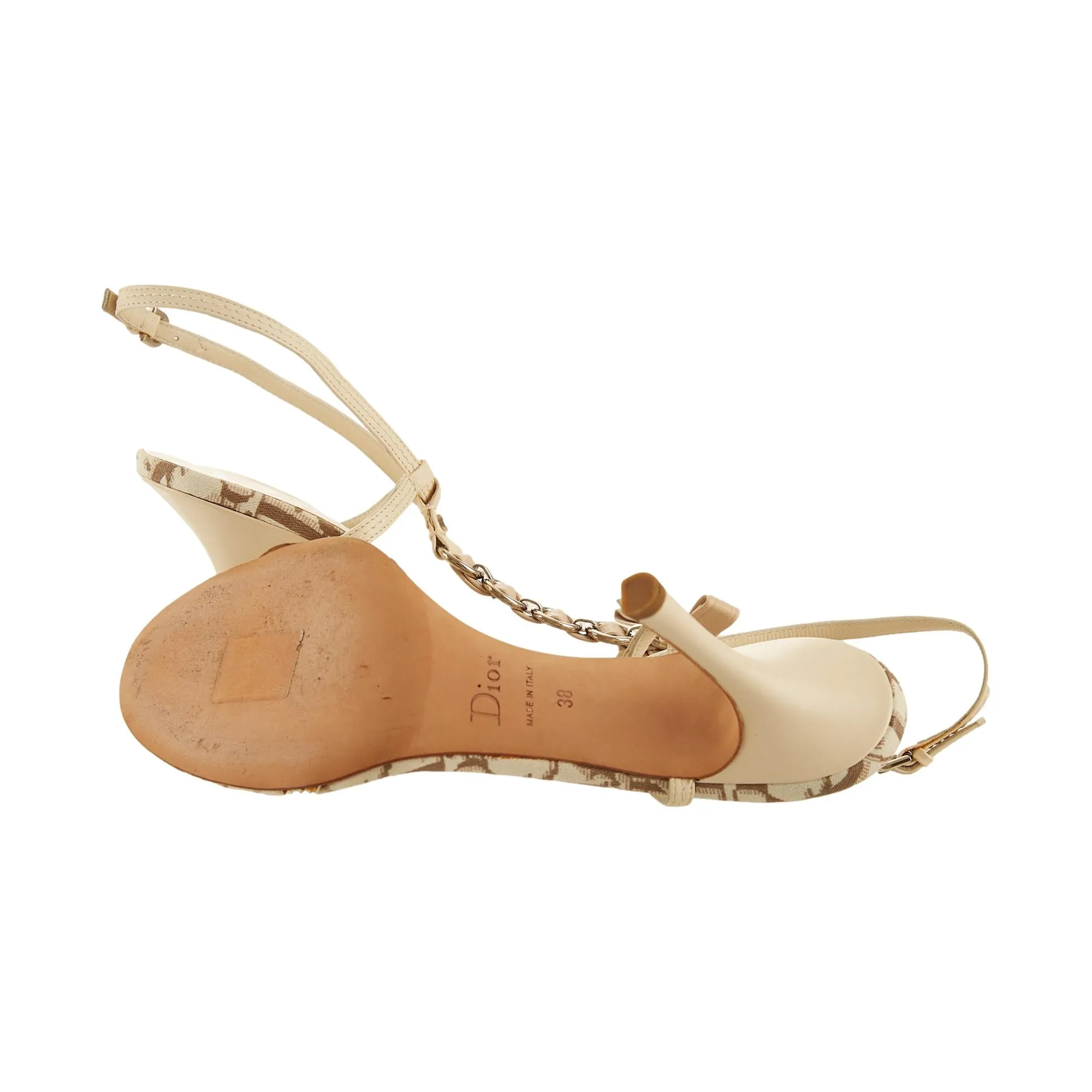 Dior Beige Logo Heels