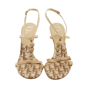 Dior Beige Logo Heels
