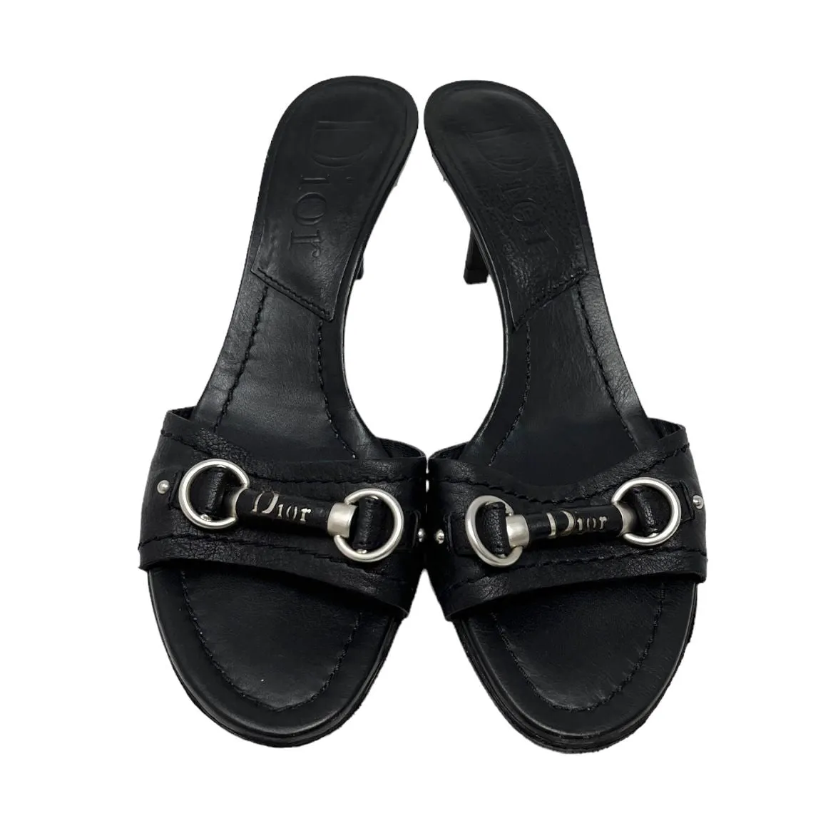 Dior Black Logo Heels