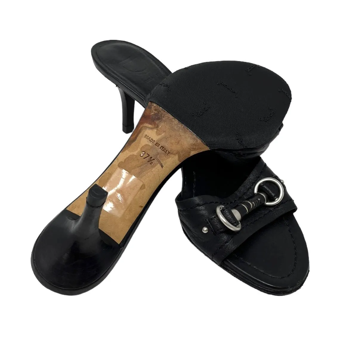 Dior Black Logo Heels