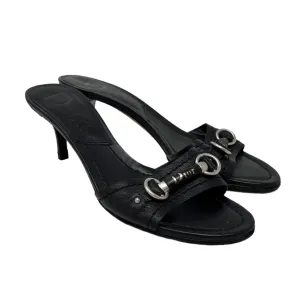 Dior Black Logo Heels