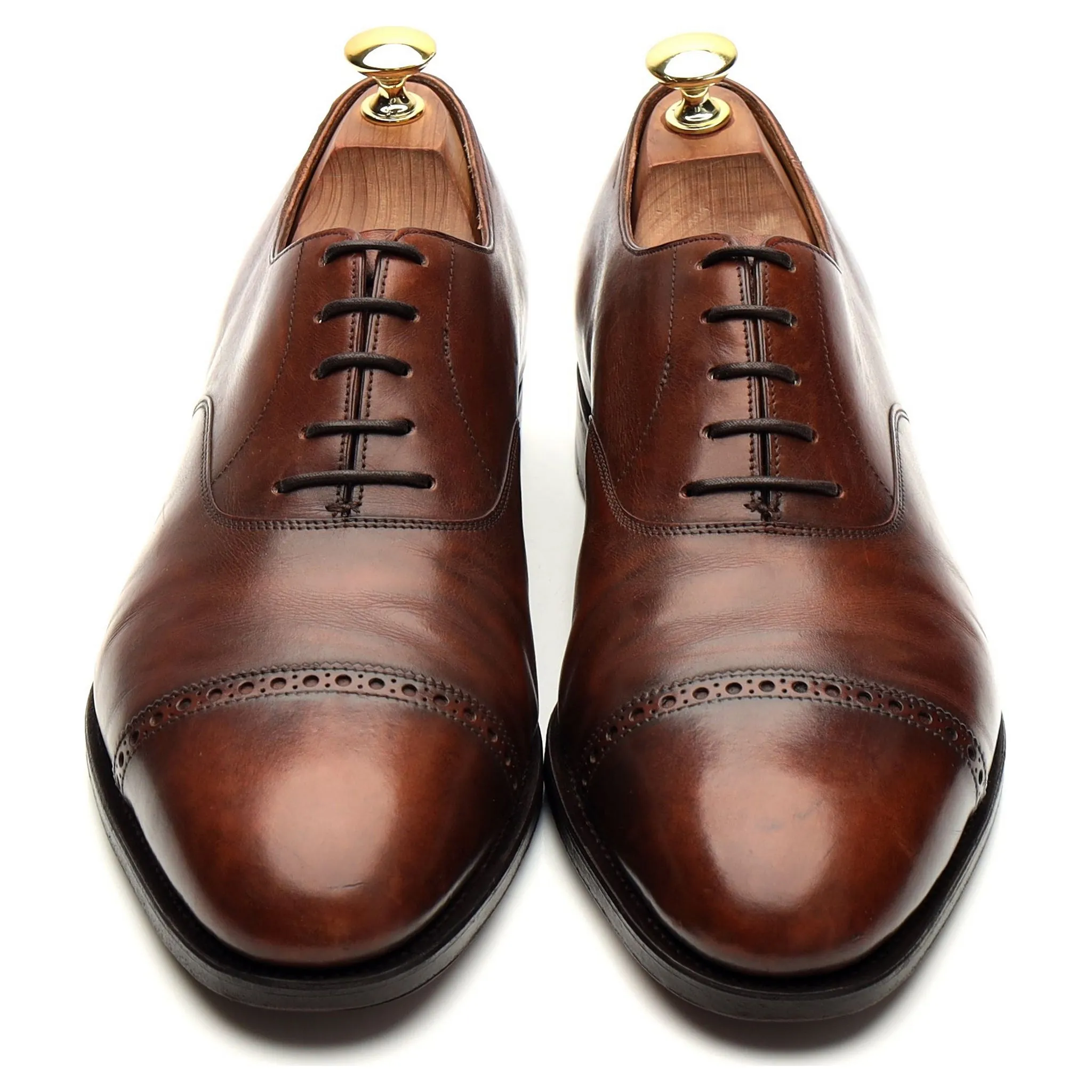 'Domingo' Brown Leather Oxford UK 8.5 E