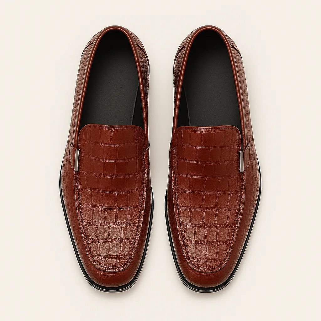 Domoir | Luxe Croc Loafers