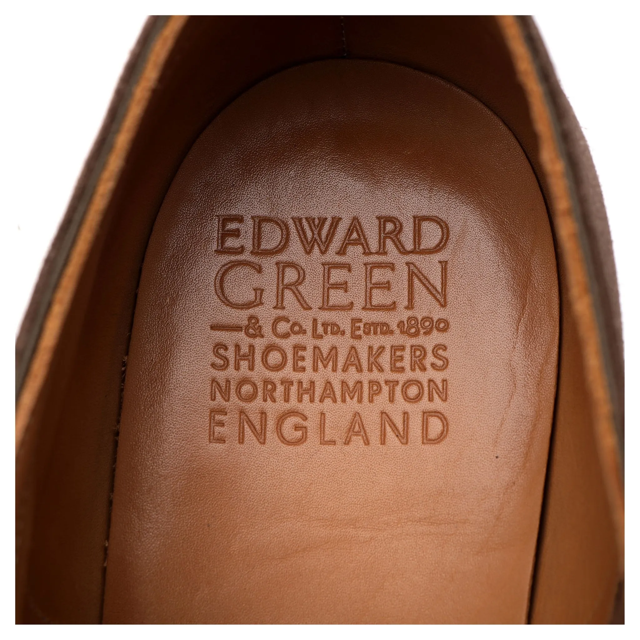 'Dover' Light Brown Suede Split Toe Derby UK 11 E