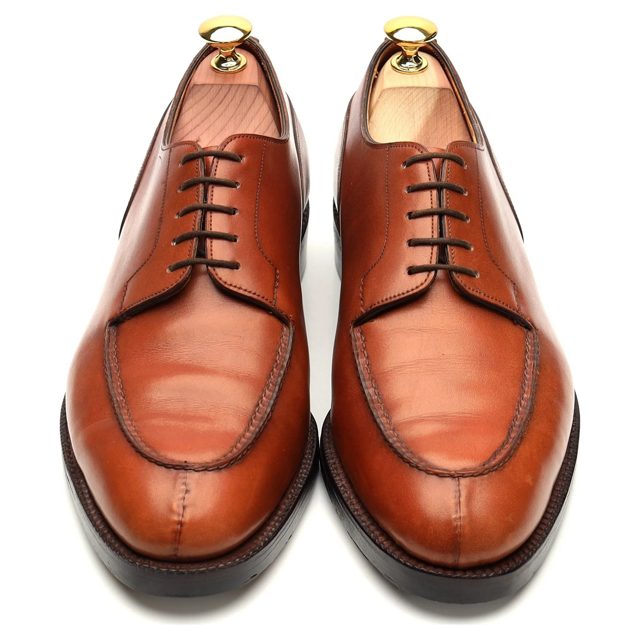 'Dover' Tan Brown Leather Derby UK 7.5 E