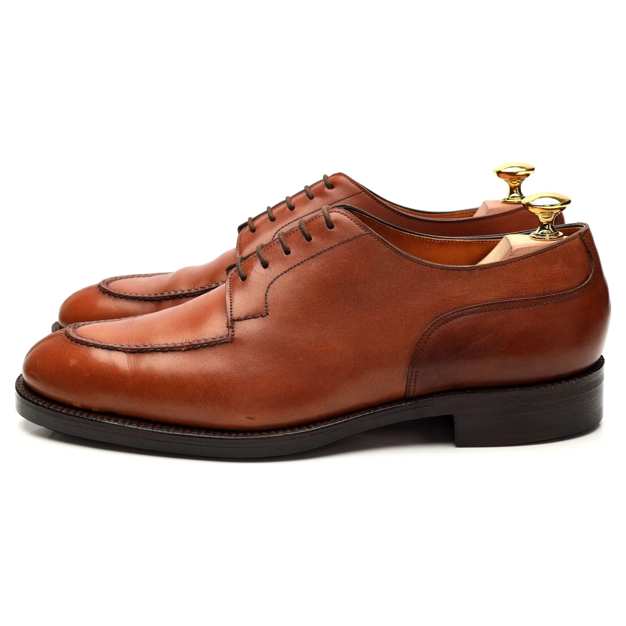 'Dover' Tan Brown Leather Derby UK 7.5 E