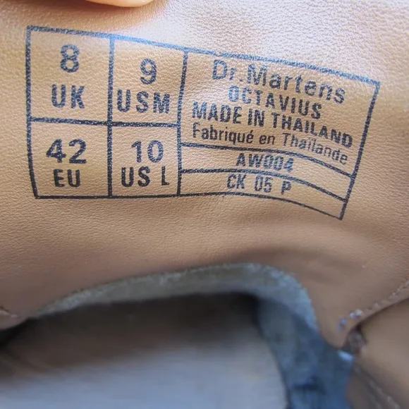 Dr. Martens Octavius Brown Lace Up Shoes Men's US 9 Women'sUS size 10 Classic