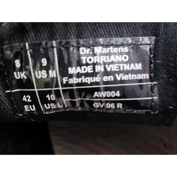 Dr. Martens Torriano Oxford AirWair Sole Black Mens 9 M