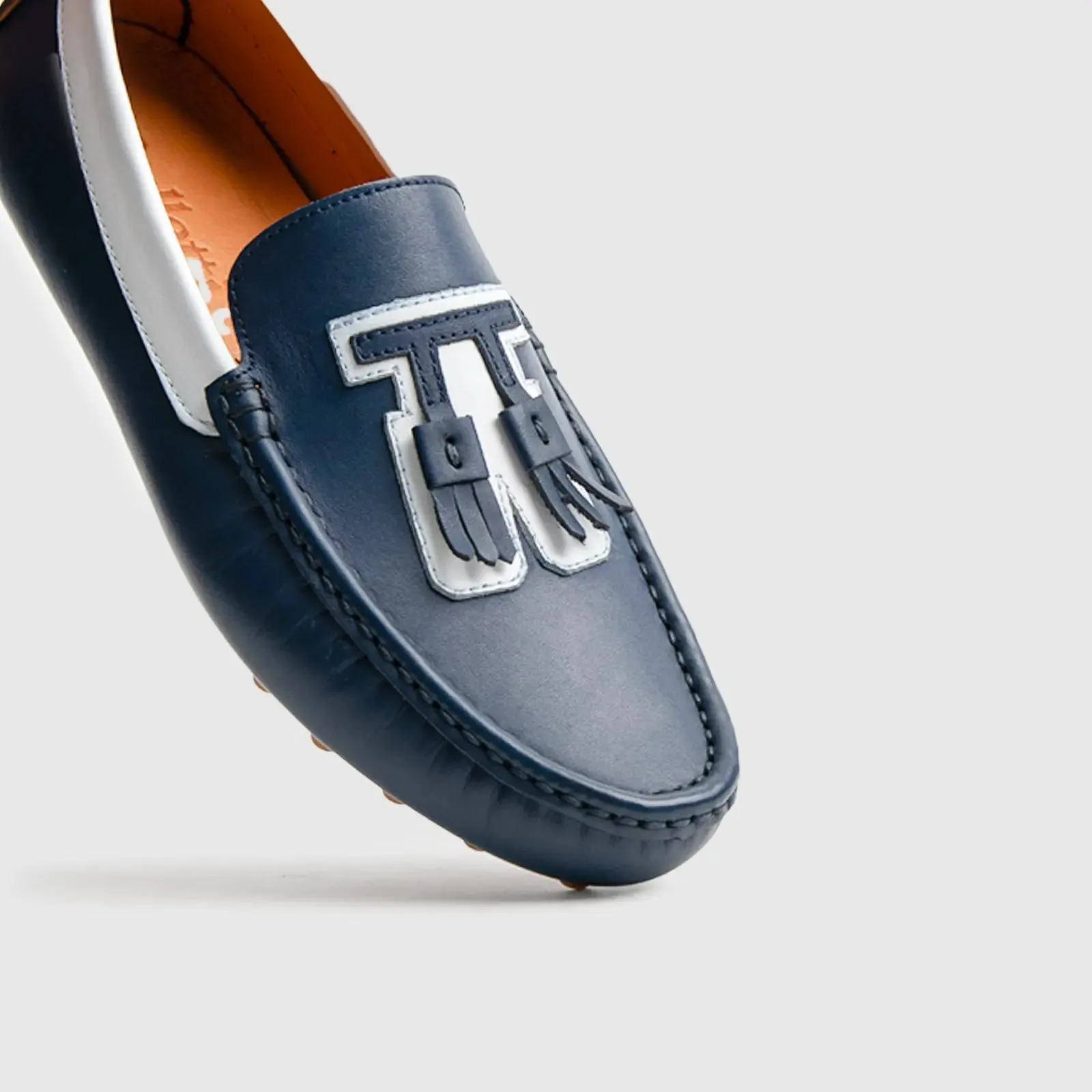 Dress Casual Loafer 13805 Navy White