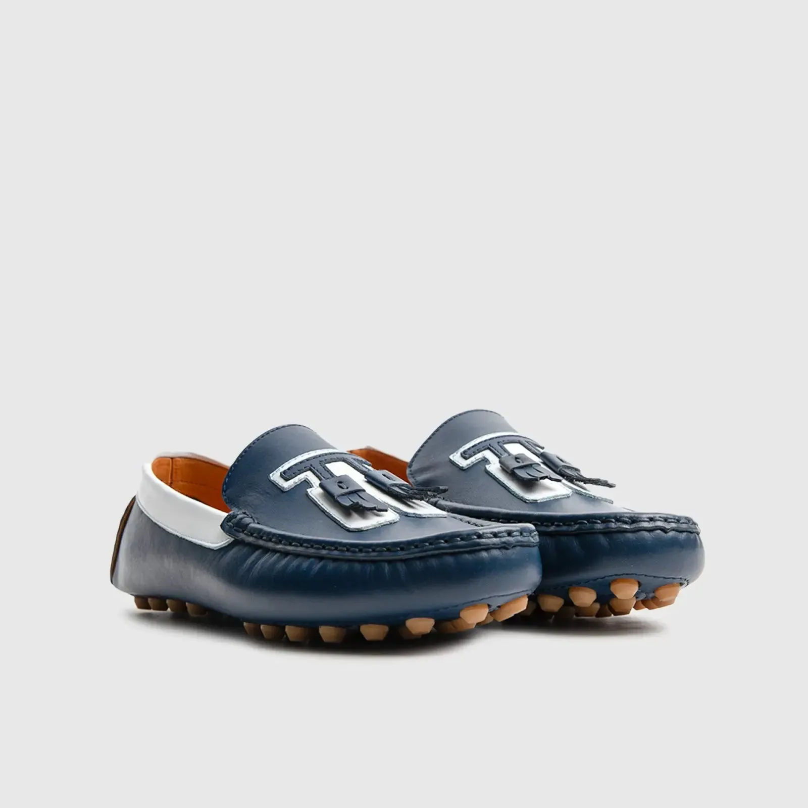 Dress Casual Loafer 13805 Navy White