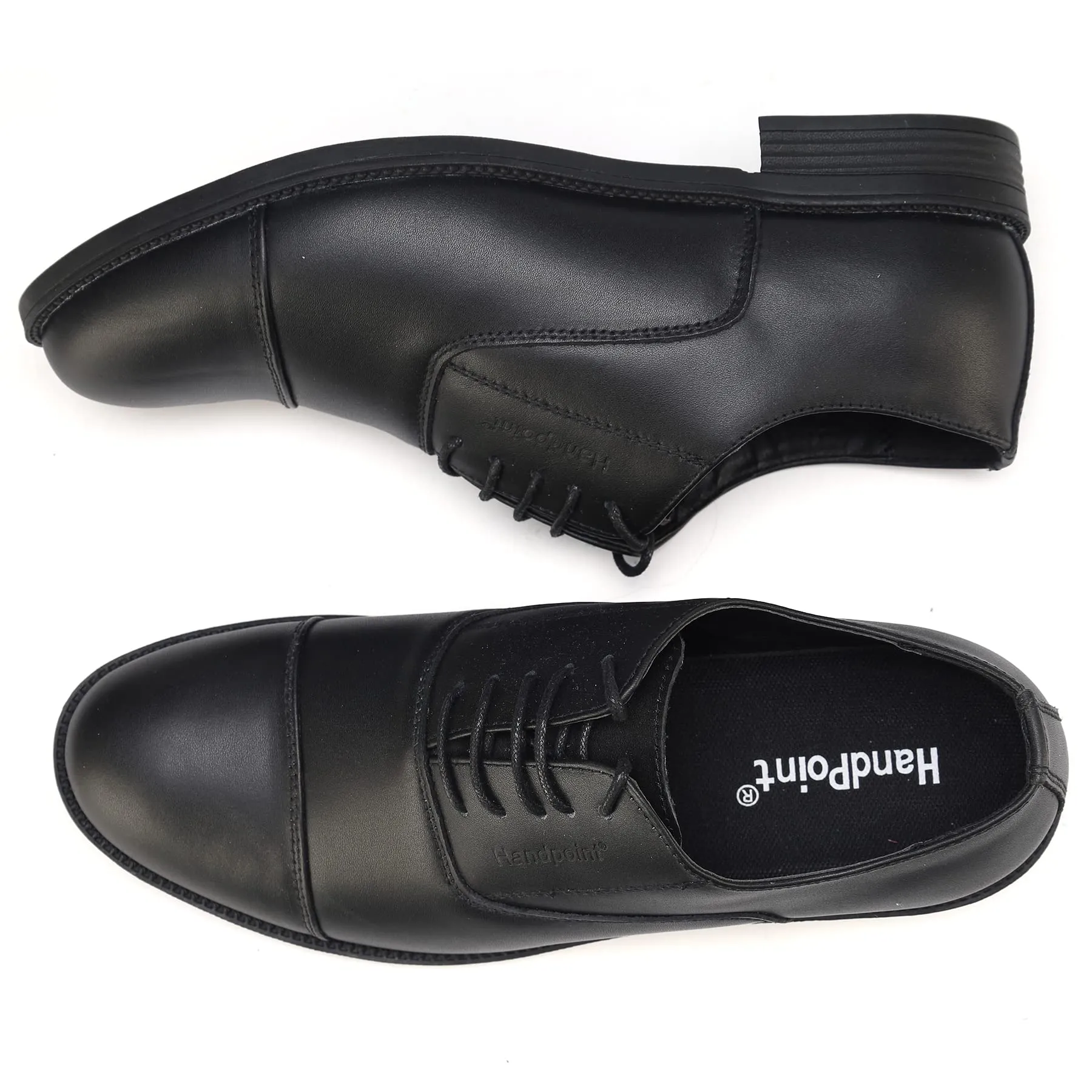 DS501BK Mens Oxford Shoes Genuine Leather Lace Up Dress Shoes