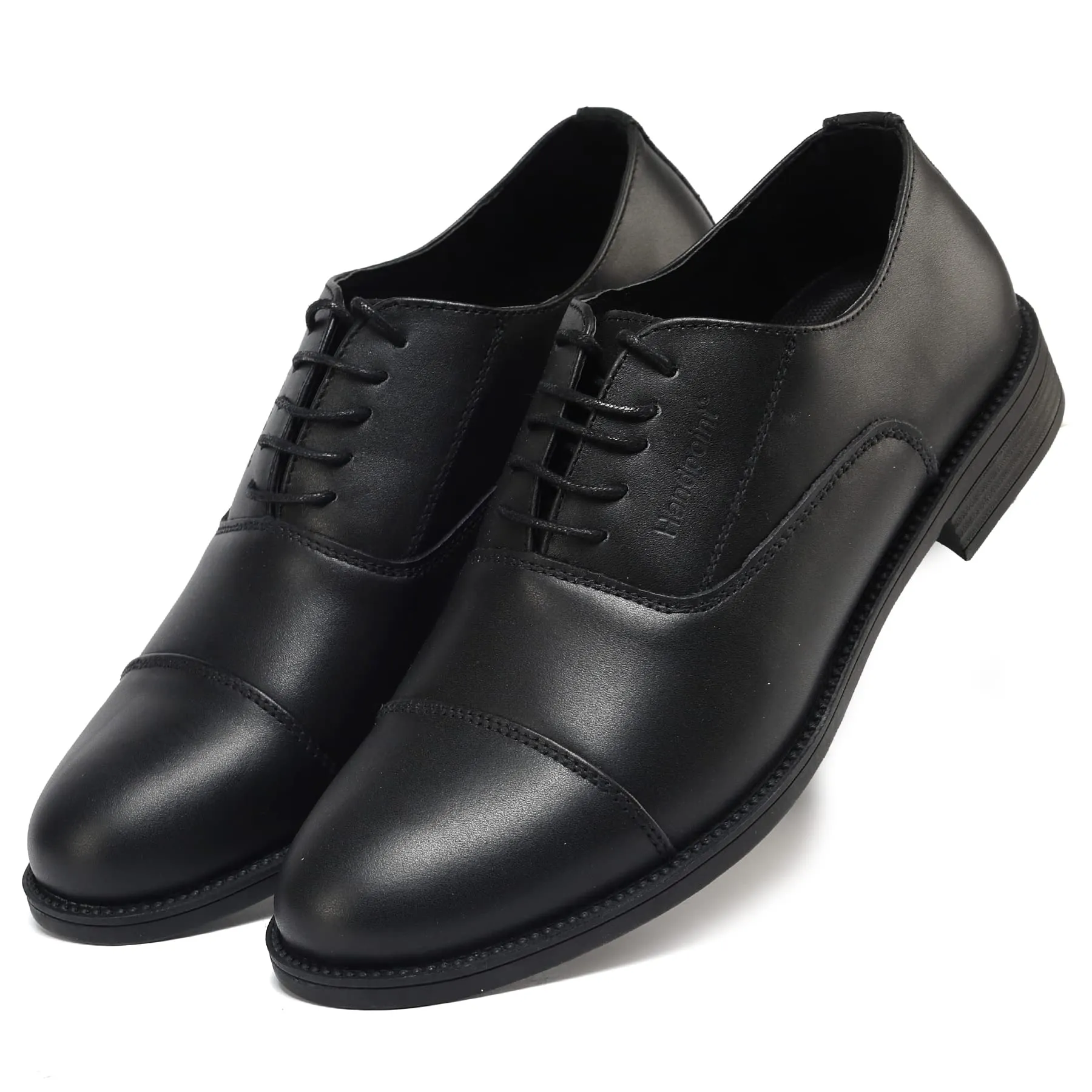 DS501BK Mens Oxford Shoes Genuine Leather Lace Up Dress Shoes