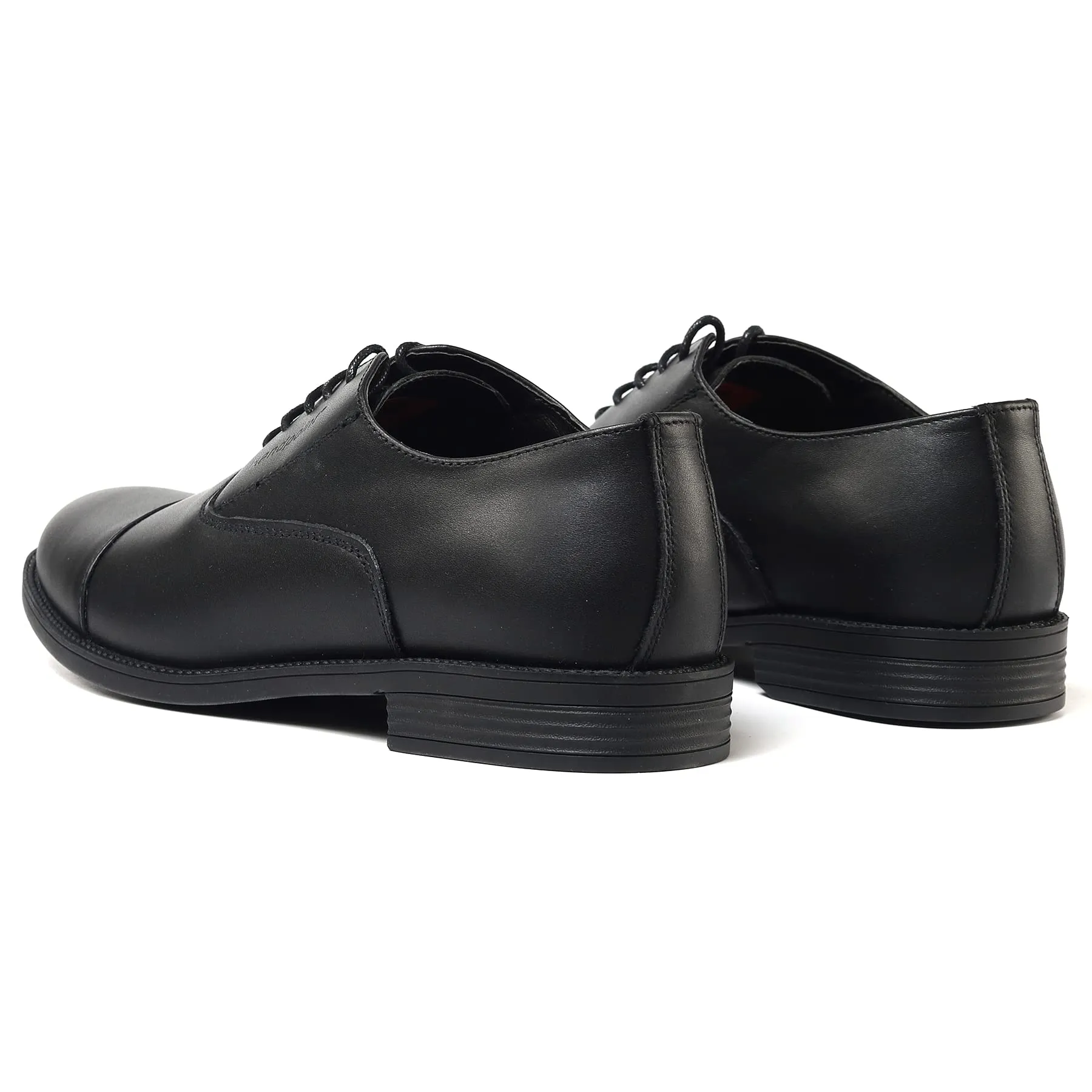 DS501BK Mens Oxford Shoes Genuine Leather Lace Up Dress Shoes