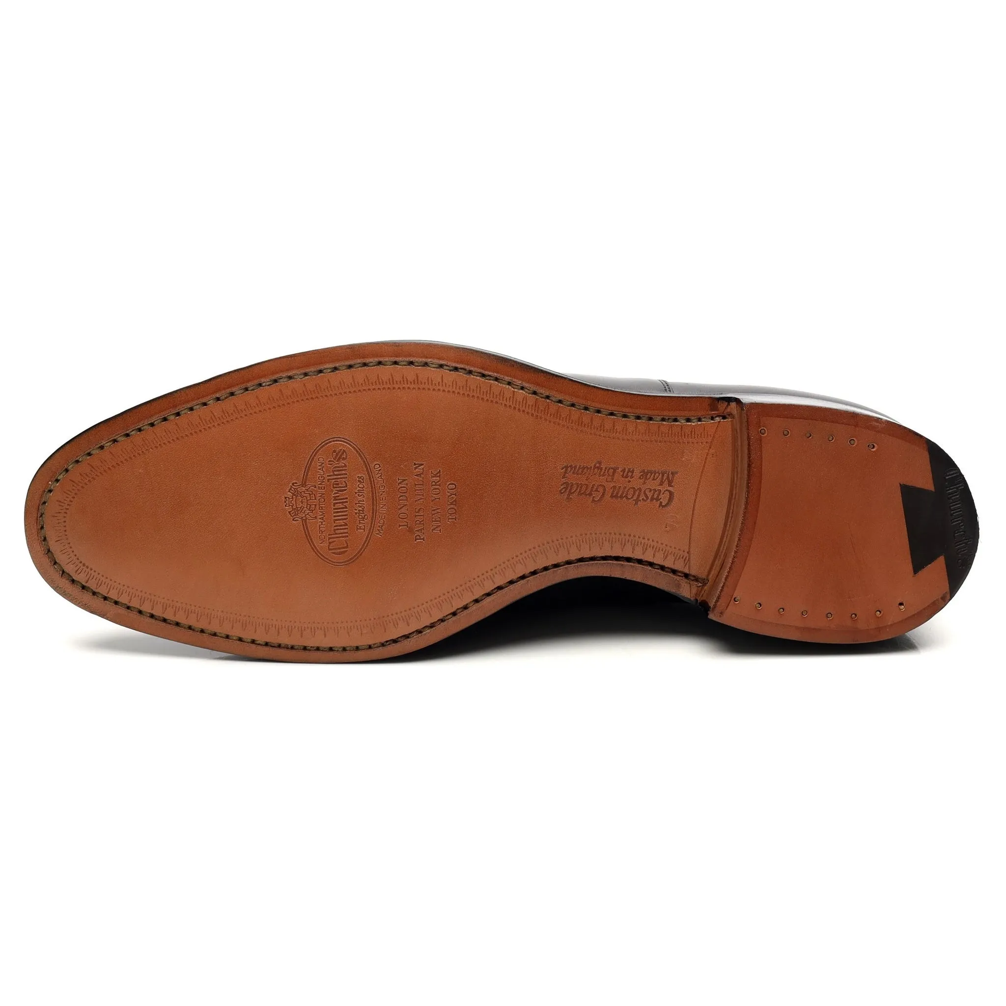 'Dubai' Black Leather Oxford UK 7 F