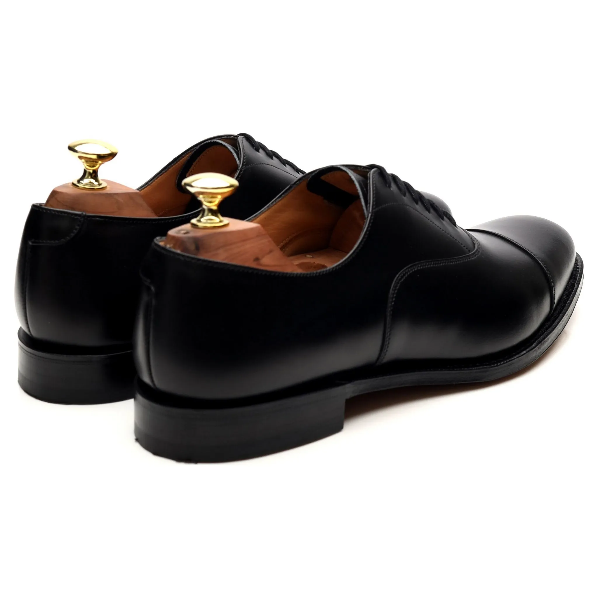'Dubai' Black Leather Oxford UK 7 F