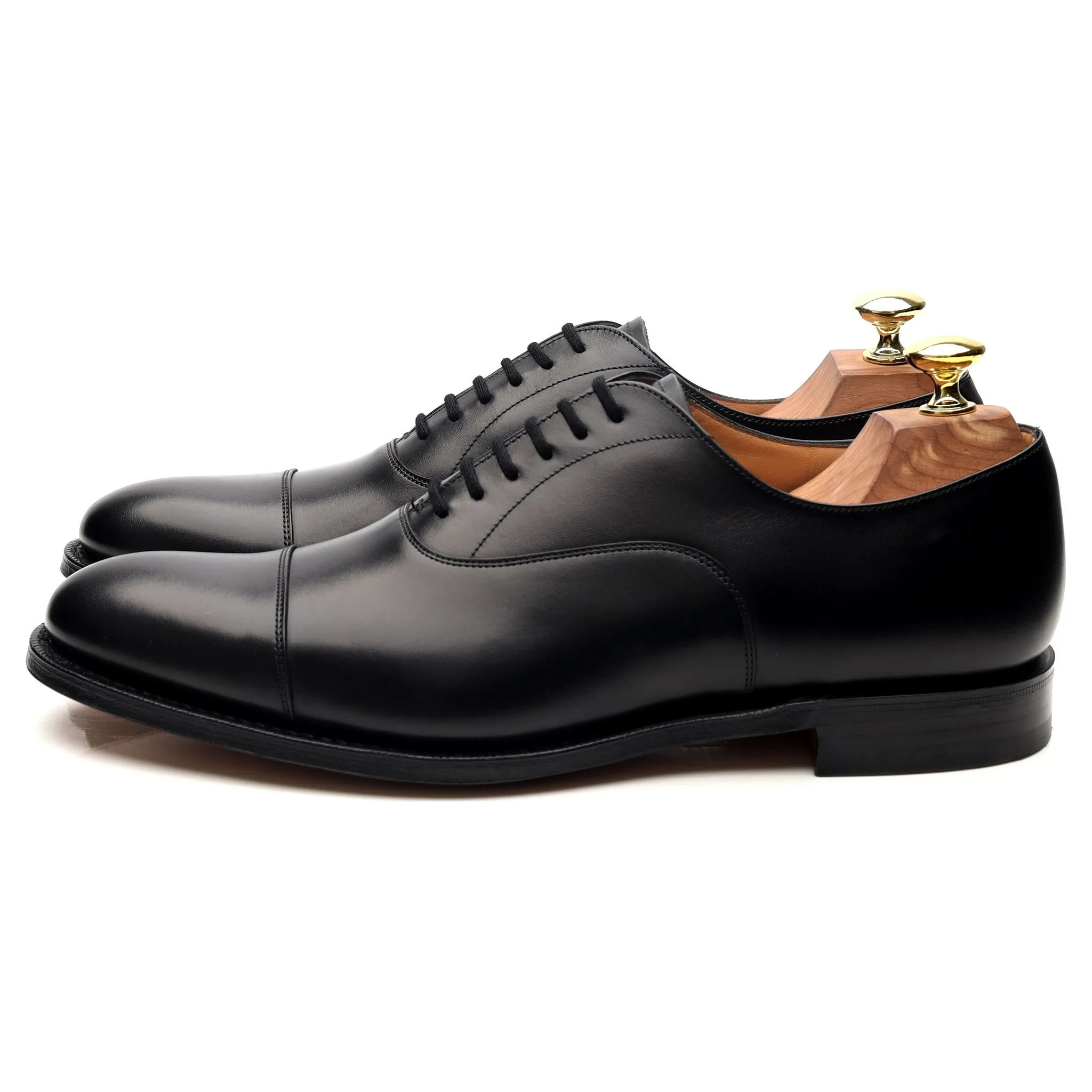 'Dubai' Black Leather Oxford UK 7 F