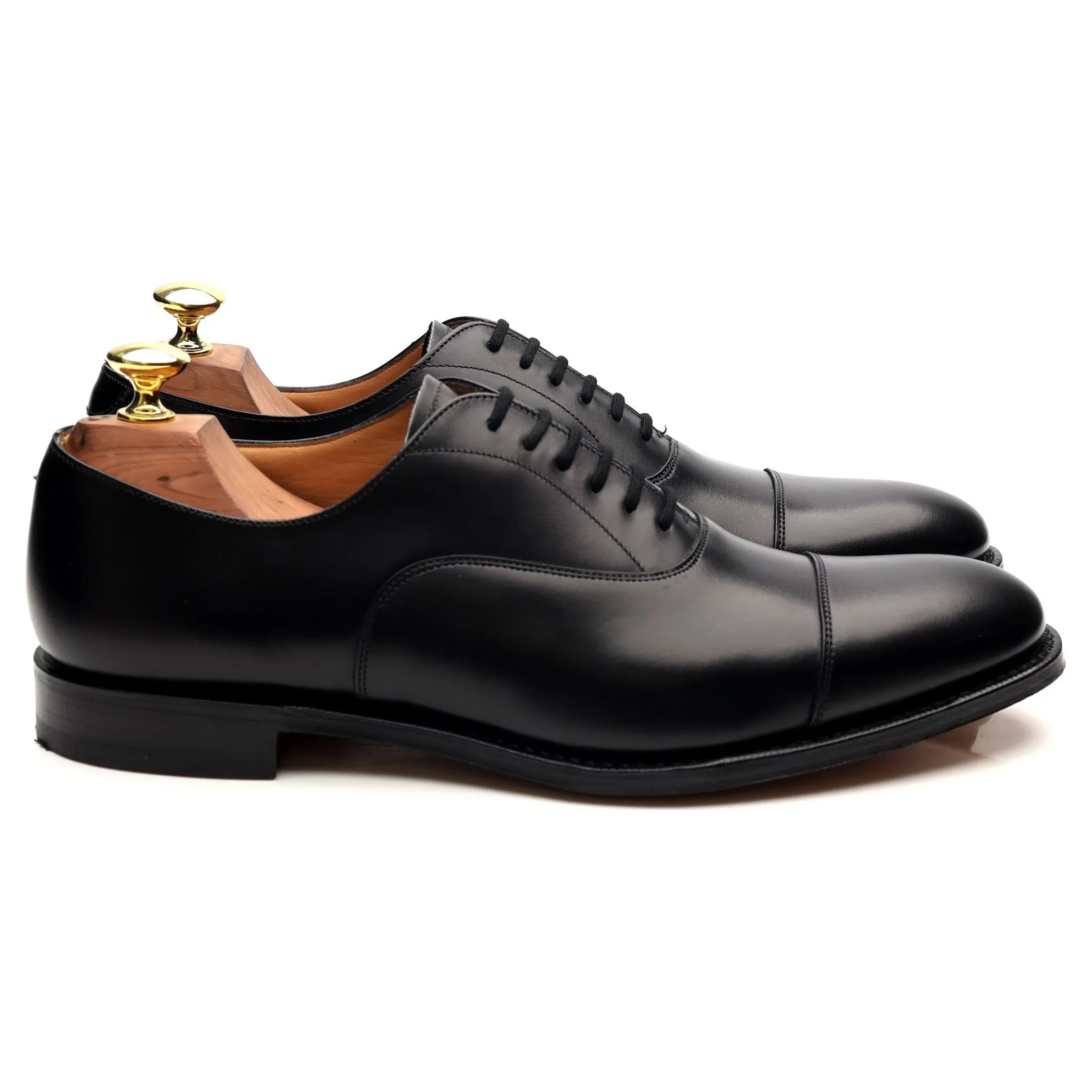 'Dubai' Black Leather Oxford UK 7 F