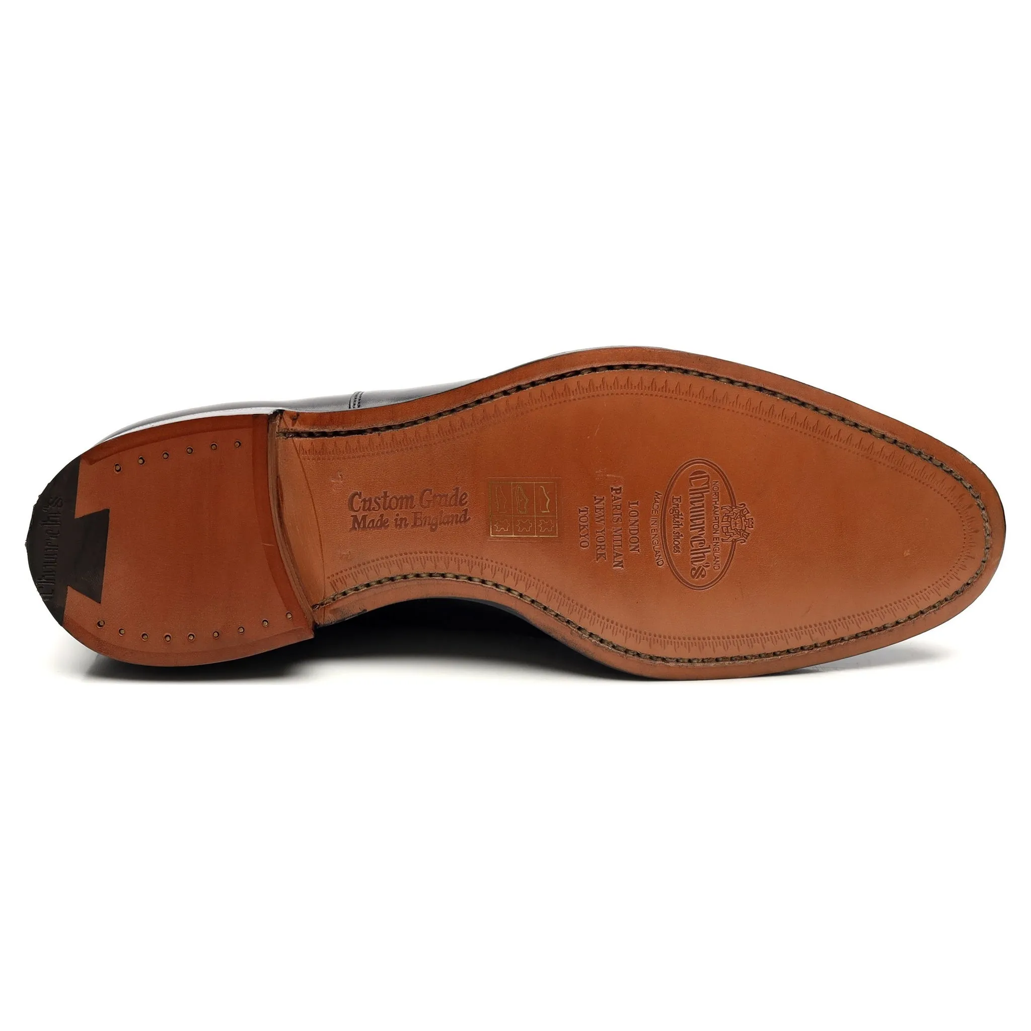 'Dubai' Black Leather Oxford UK 7 F