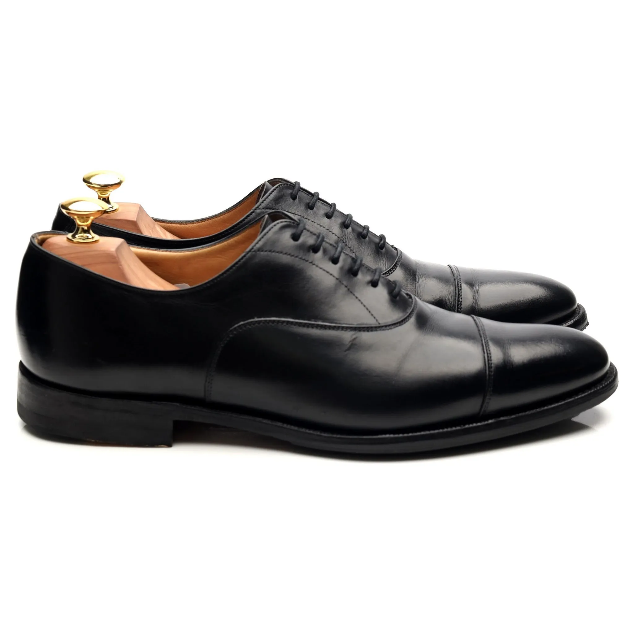 'Dubai' Black Leather Oxford UK 8 F