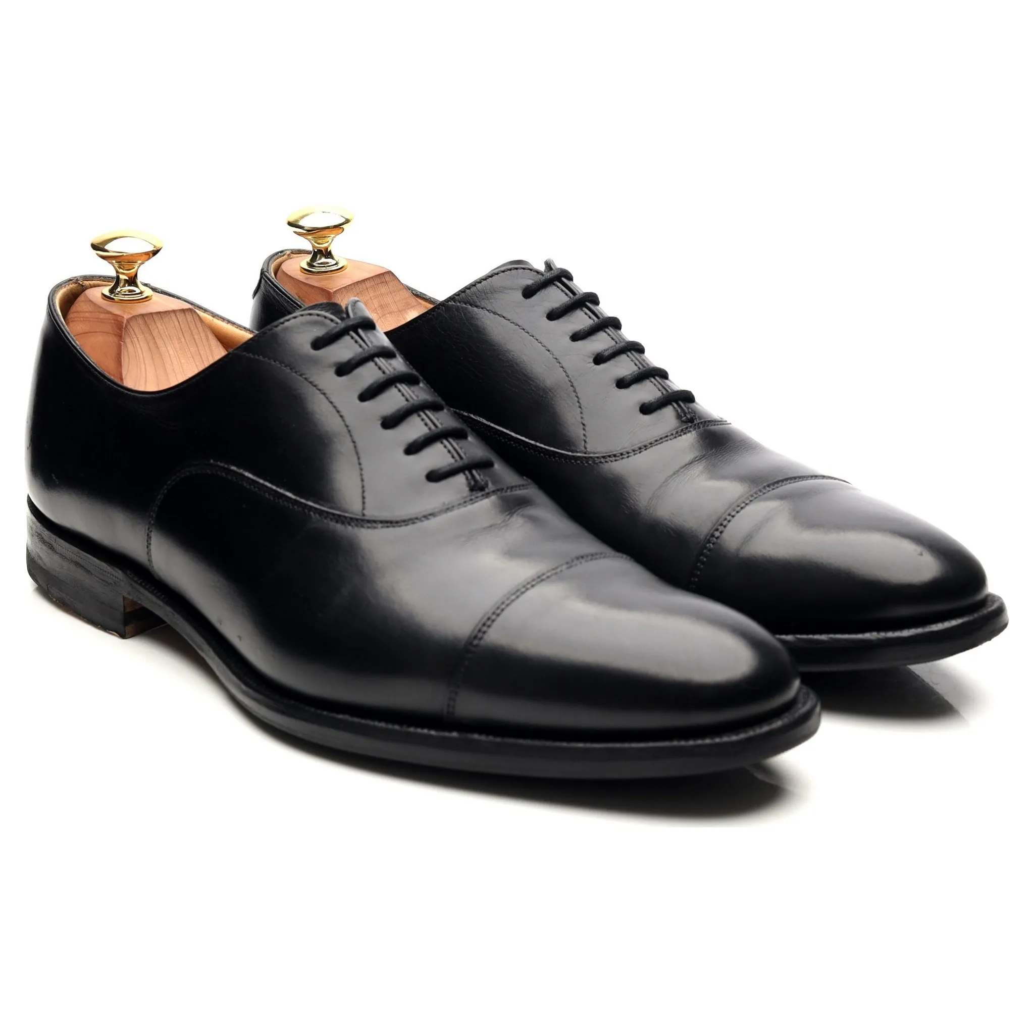 'Dubai' Black Leather Oxford UK 8 F